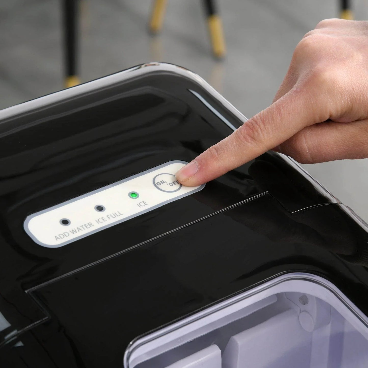 HOMCOM Portable Ice Maker: 12kg/24H Production, Auto Clean, Window - ALL4U RETAILER LTD