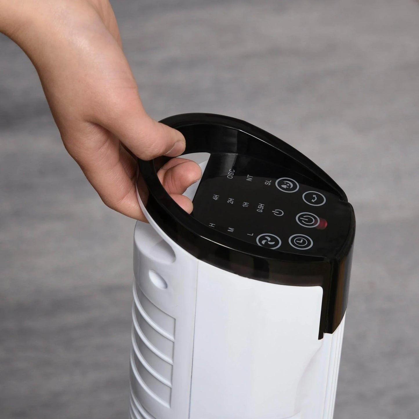 HOMCOM Tower Fan: 3 Speeds, 7.5h Timer, 70° Oscillation - ALL4U RETAILER LTD