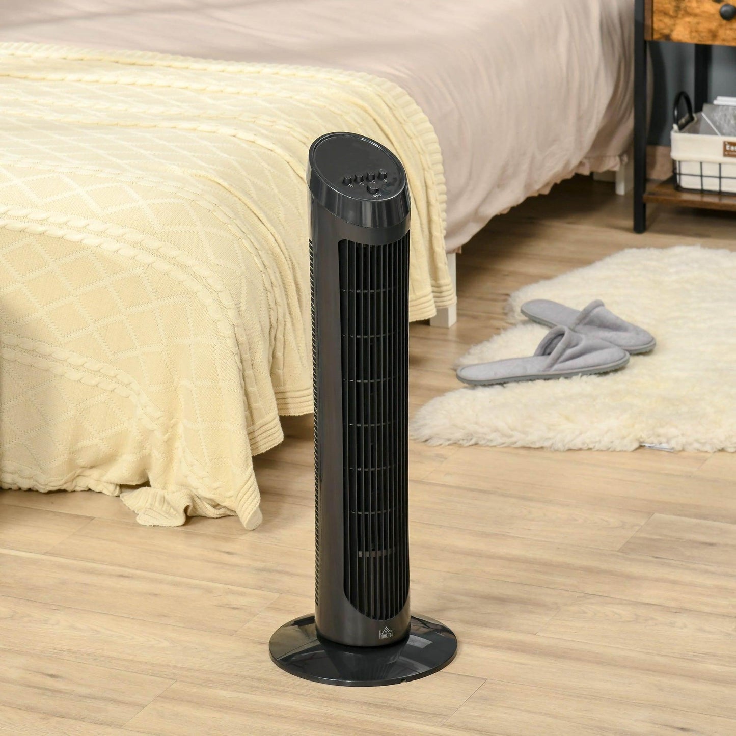 HOMCOM Tower Fan - Ultra Slim, Noise Reduction - ALL4U RETAILER LTD