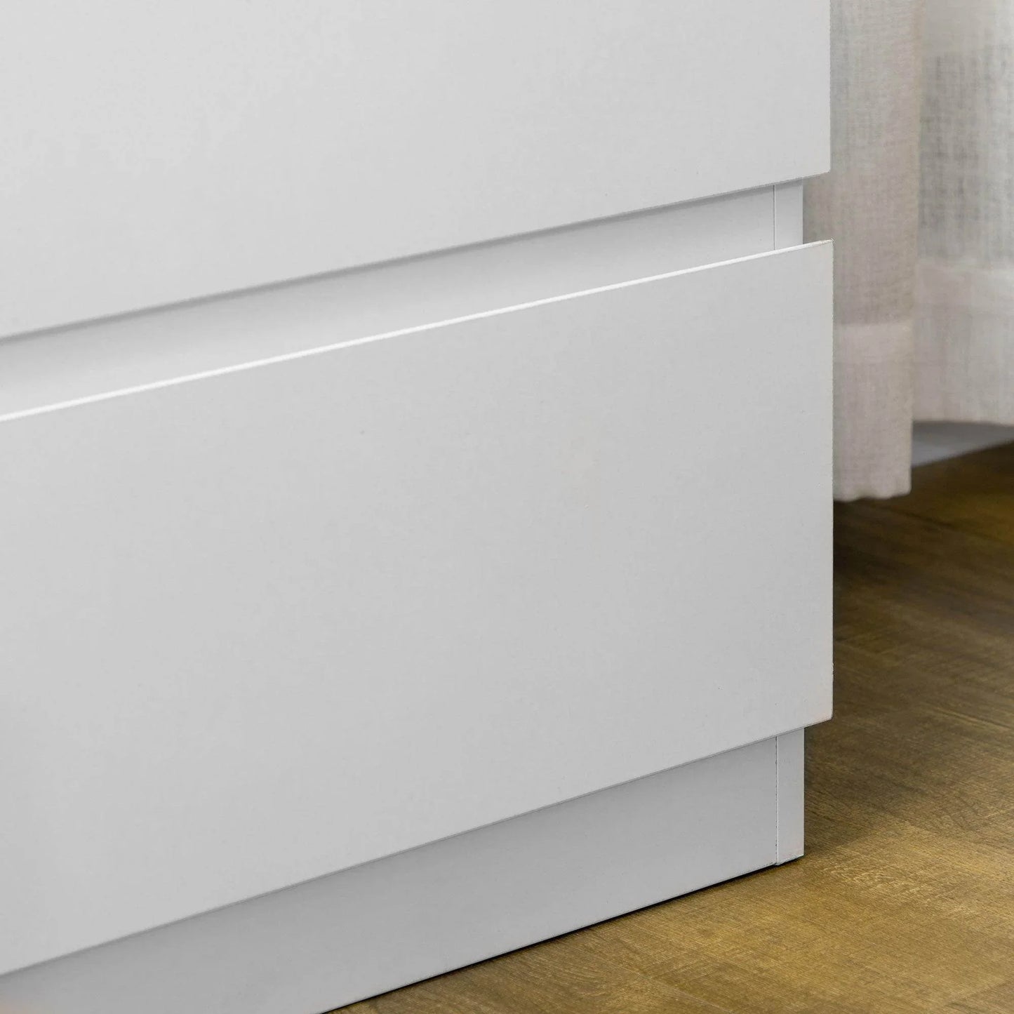 HOMCOM White 3-Drawer Chest: Organise & Declutter - ALL4U RETAILER LTD