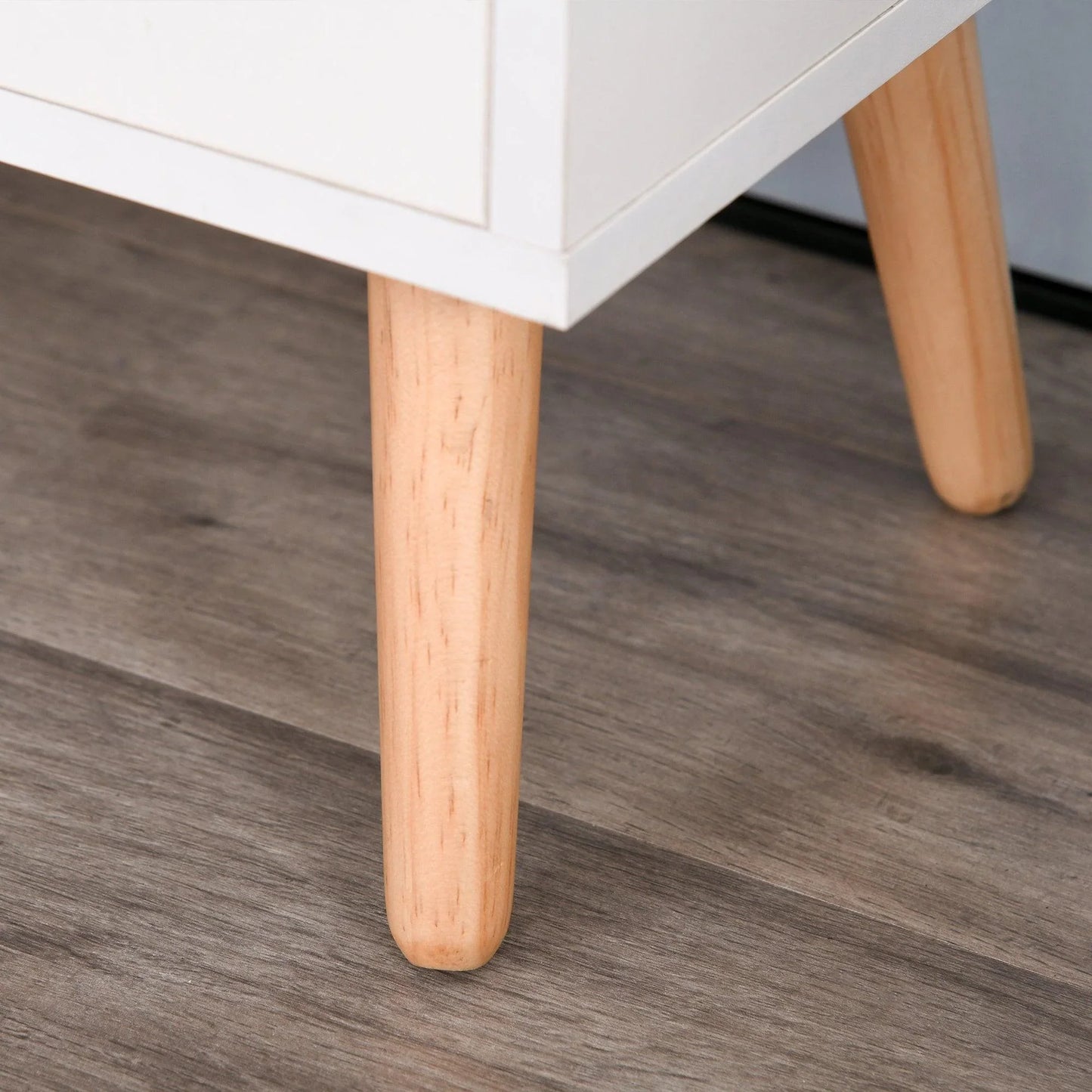 HOMCOMModern TV Stand with Storage and Drawers (White, Up to 42") - ALL4U RETAILER LTD