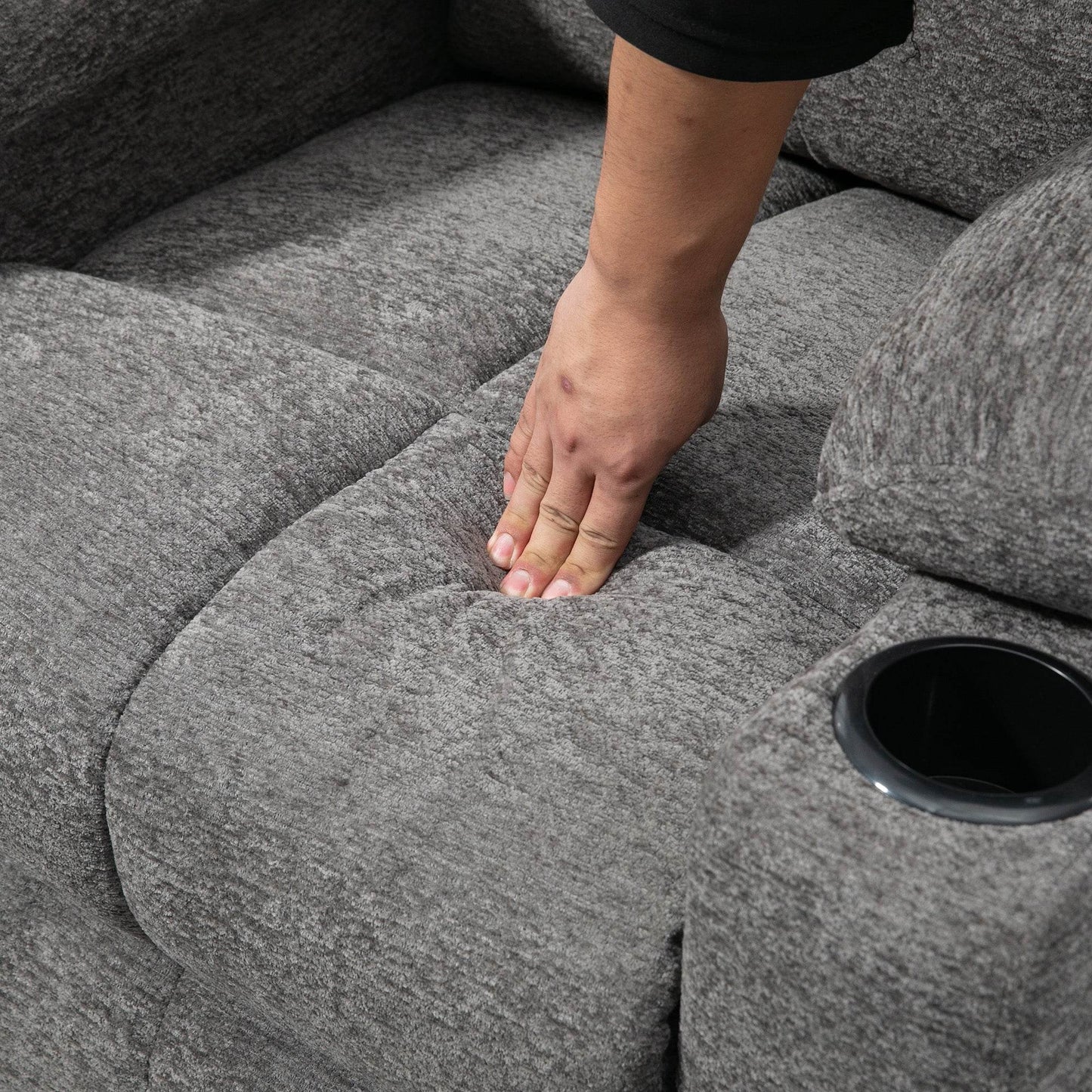 HOMCOM Power Lift Recliner Chair for Seniors, Electric Adjustable Armchair with Remote Control, Grey Velvet - ALL4U RETAILER LTD