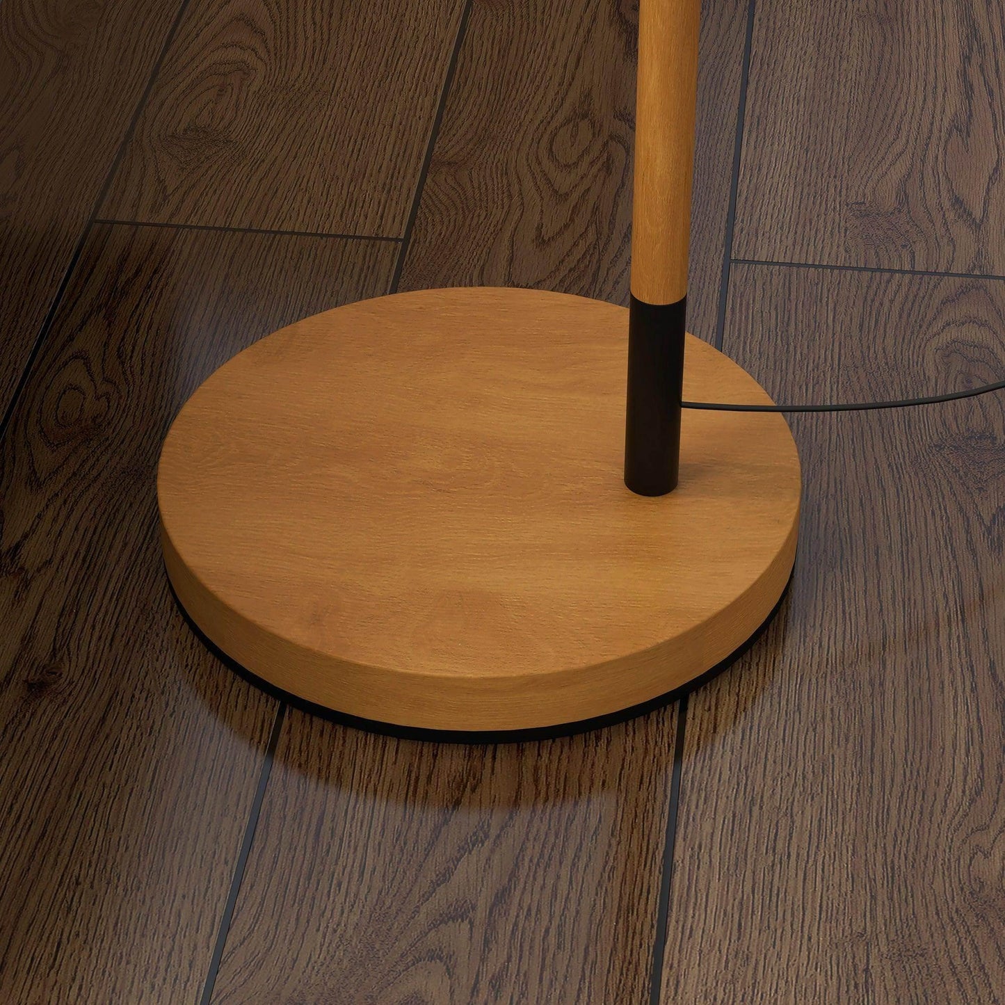 HOMCOM Modern Floor Lamp with Rotating Lampshade, LED Bulb Included - ALL4U RETAILER LTD