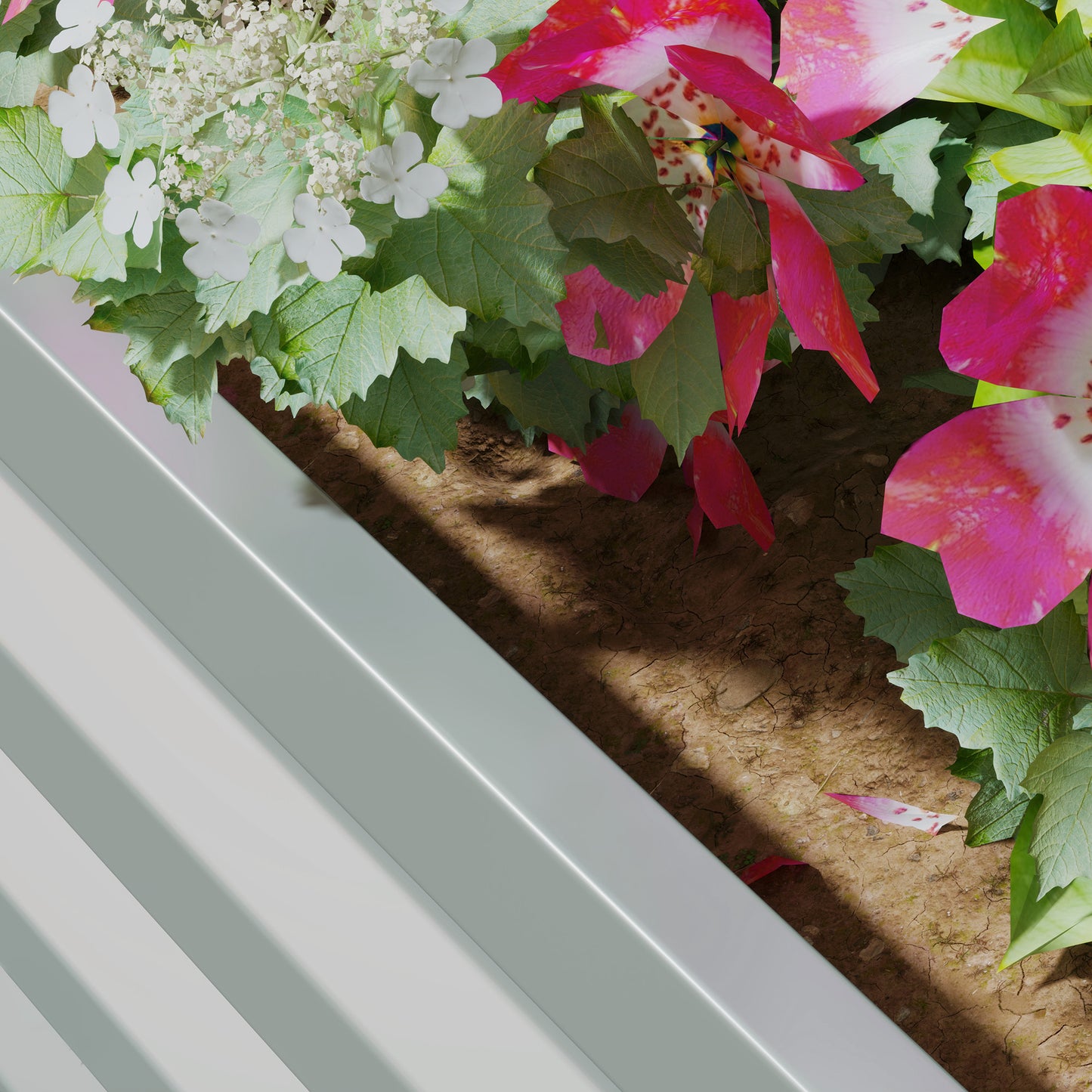 Outsunny Set Of Two 60x60cm Steel Planter Boxes Galvanised Open Bottom Raised Garden Containers For Outdoor Use