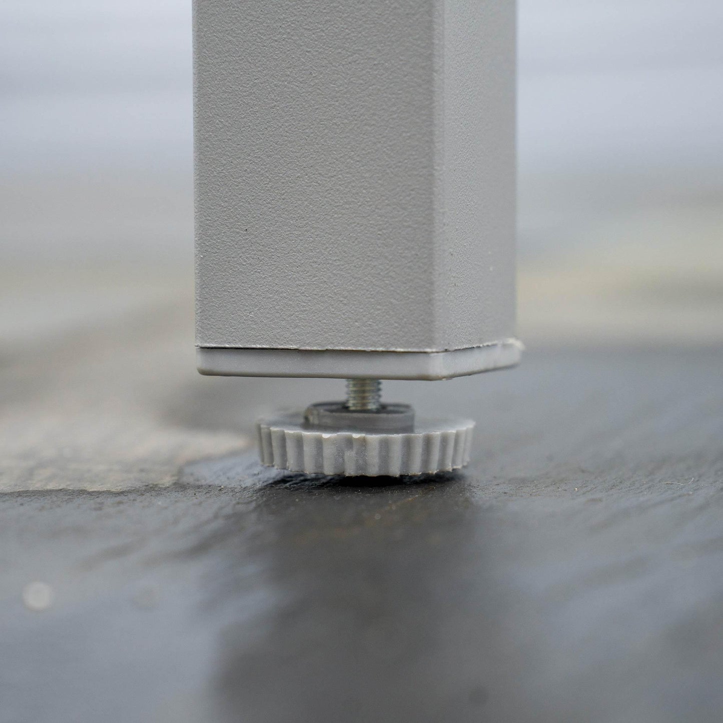 Outsunny Stylish 7-Piece Outdoor Dining Set with Stackable Chairs and Tempered Glass Top Table - Grey - ALL4U RETAILER LTD