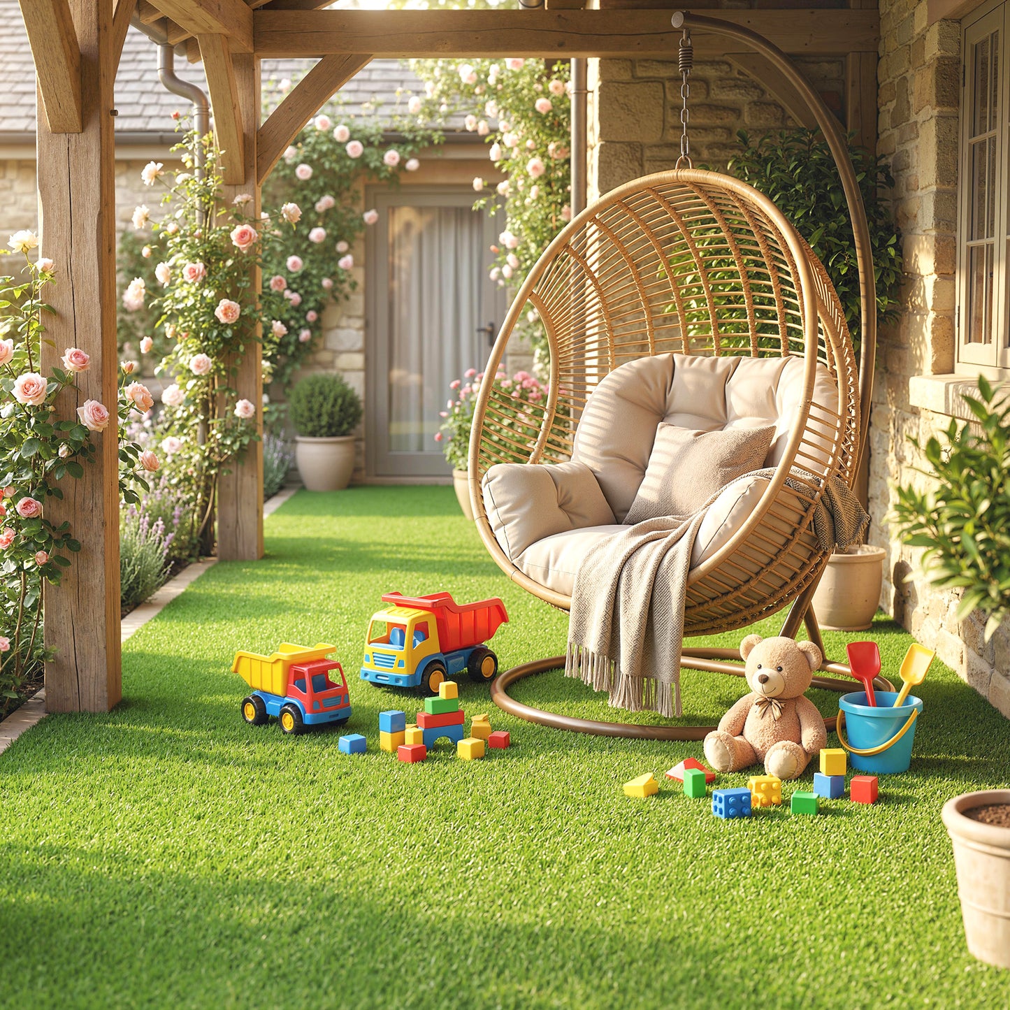 Outsunny Pet Turf Artificial Grass 1m X 4m Low Maintenance Realistic Lawn With Drain Holes For Garden Green