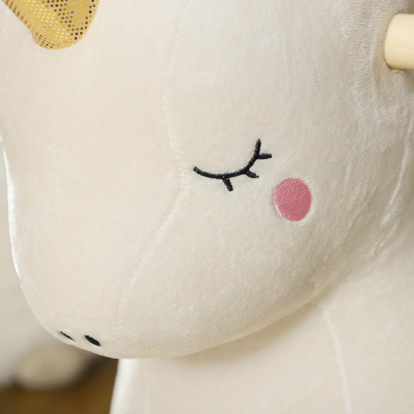 Magical Unicorn Rocking Horse with Sound for Kids 2-4 Years, White - ALL4U RETAILER LTD