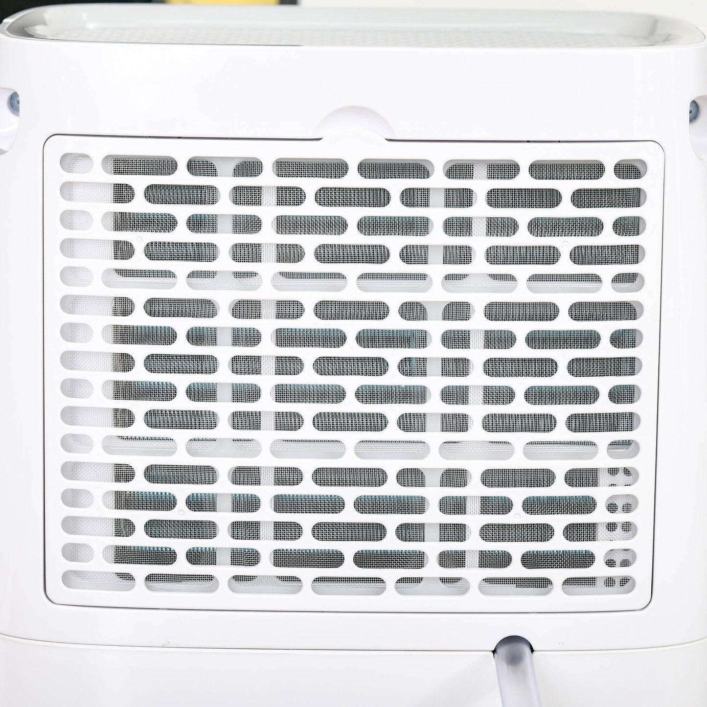 HOMCOM 12L/Day Compact Dehumidifier with 24H Timer, Humidity Control, and Mobility Wheels - White - ALL4U RETAILER LTD