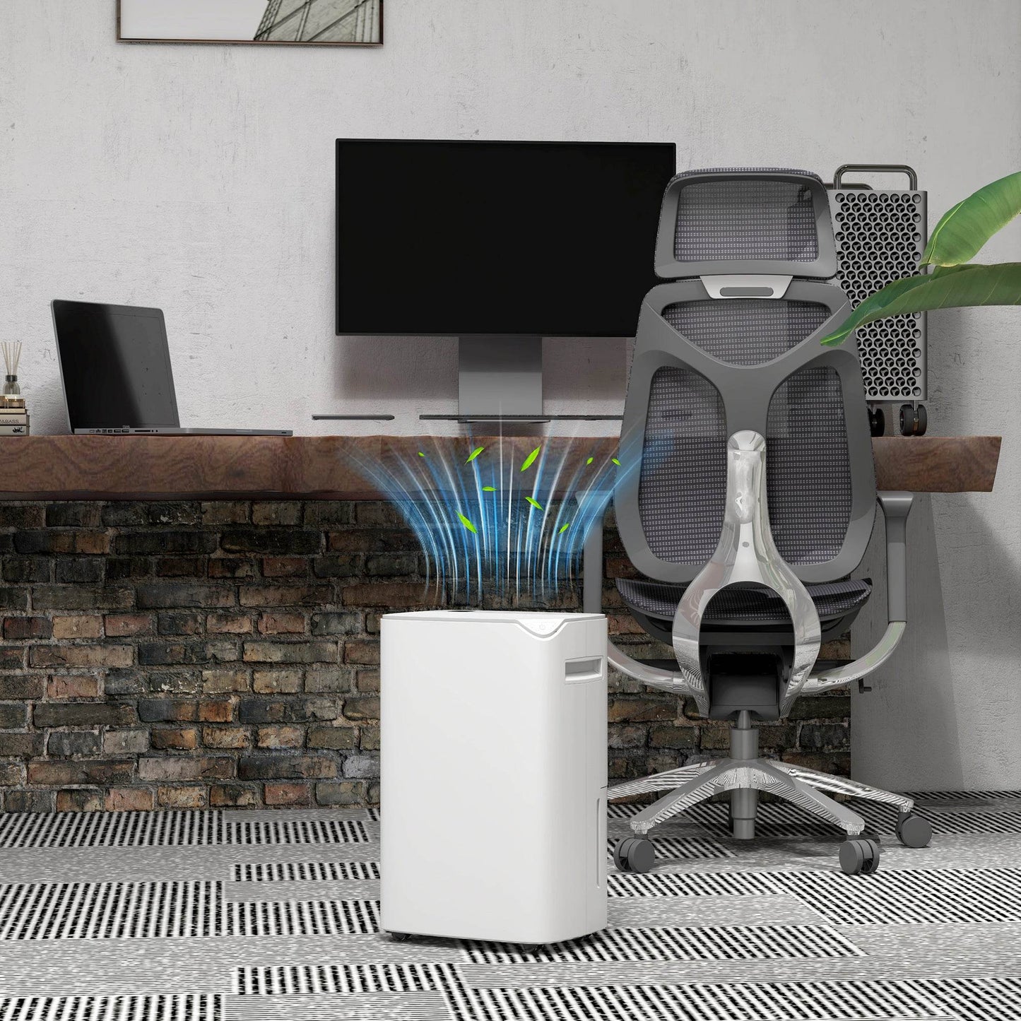 HOMCOM 20L Daily Moisture Extractor with Filter - White - ALL4U RETAILER LTD