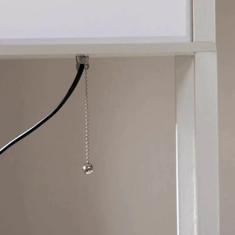 HOMCOM 156cm Floor Lamp with Integrated Shelving Unit - Sleek White Finish - ALL4U RETAILER LTD