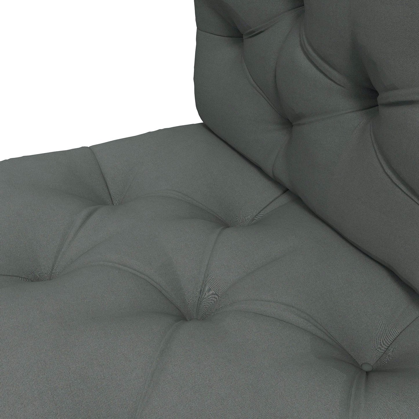 Outsunny Premium Light Grey Pallet Cushions Set for Patio Chairs, 4-Piece Comfort Replacement Pads - ALL4U RETAILER LTD