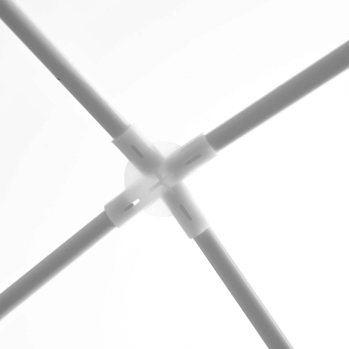 White metal frame joint of garden gazebo structure from ALL4U RETAILER LTD