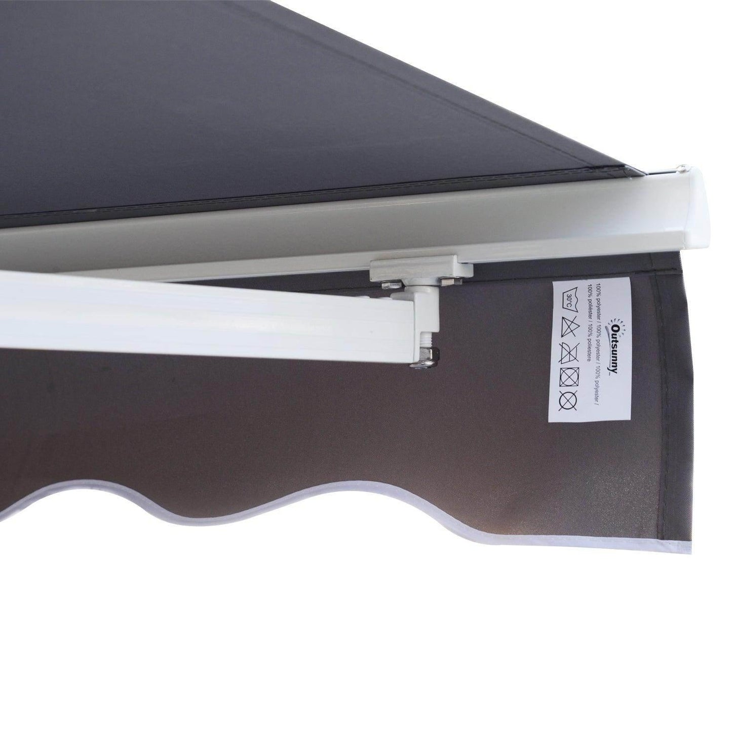 Outsunny Retractable Sun Canopy - 3x2.5m, Grey - ALL4U RETAILER LTD