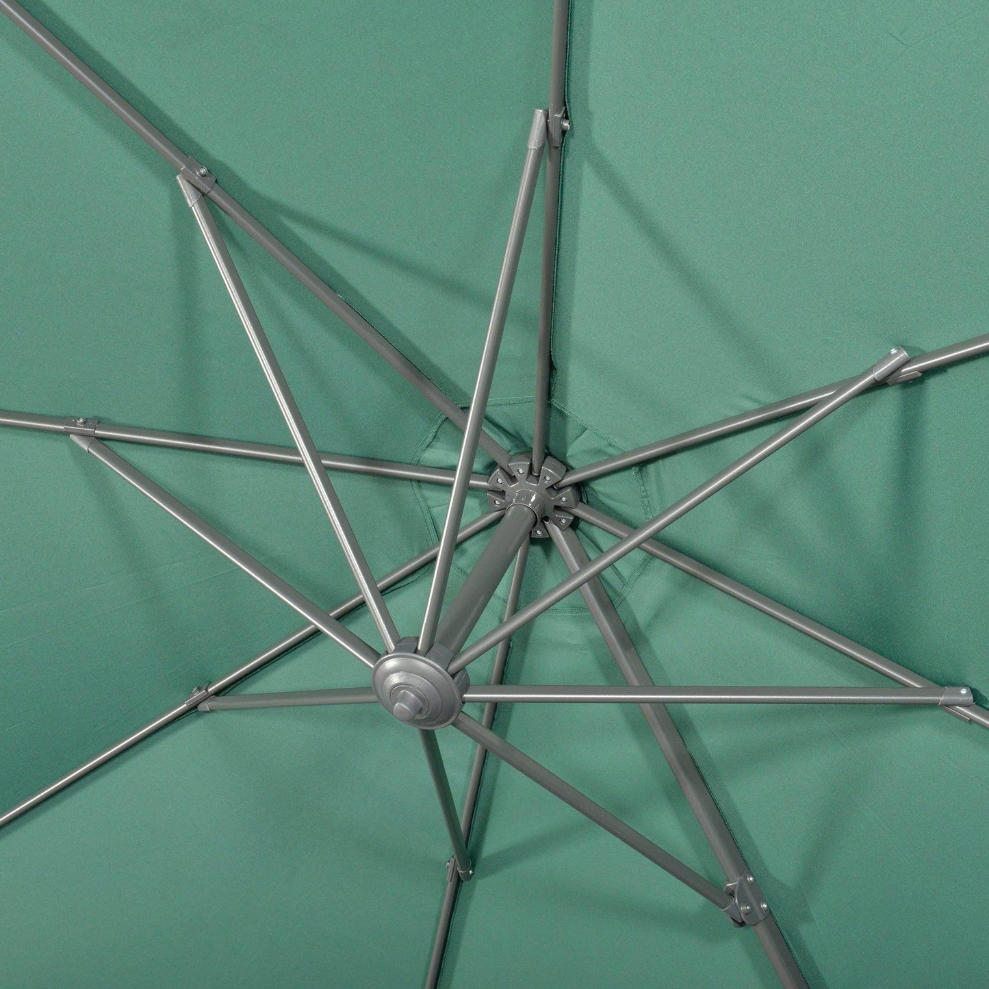 Outsunny 3x3m Cantilever Parasol - Crank Handle, Tilt, 360° Rotation - ALL4U RETAILER LTD