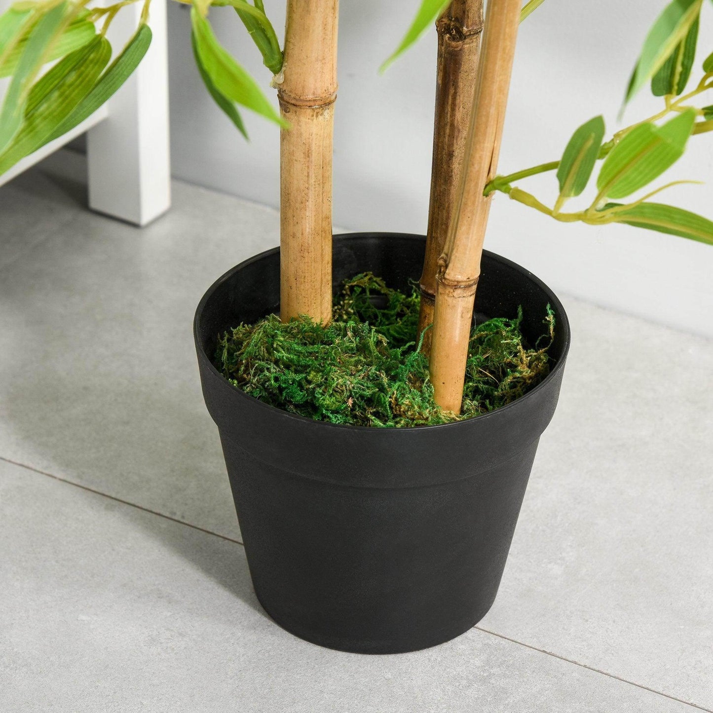Outsunny Artificial Bamboo Trees - Indoor/Outdoor Décor (120cm) - ALL4U RETAILER LTD