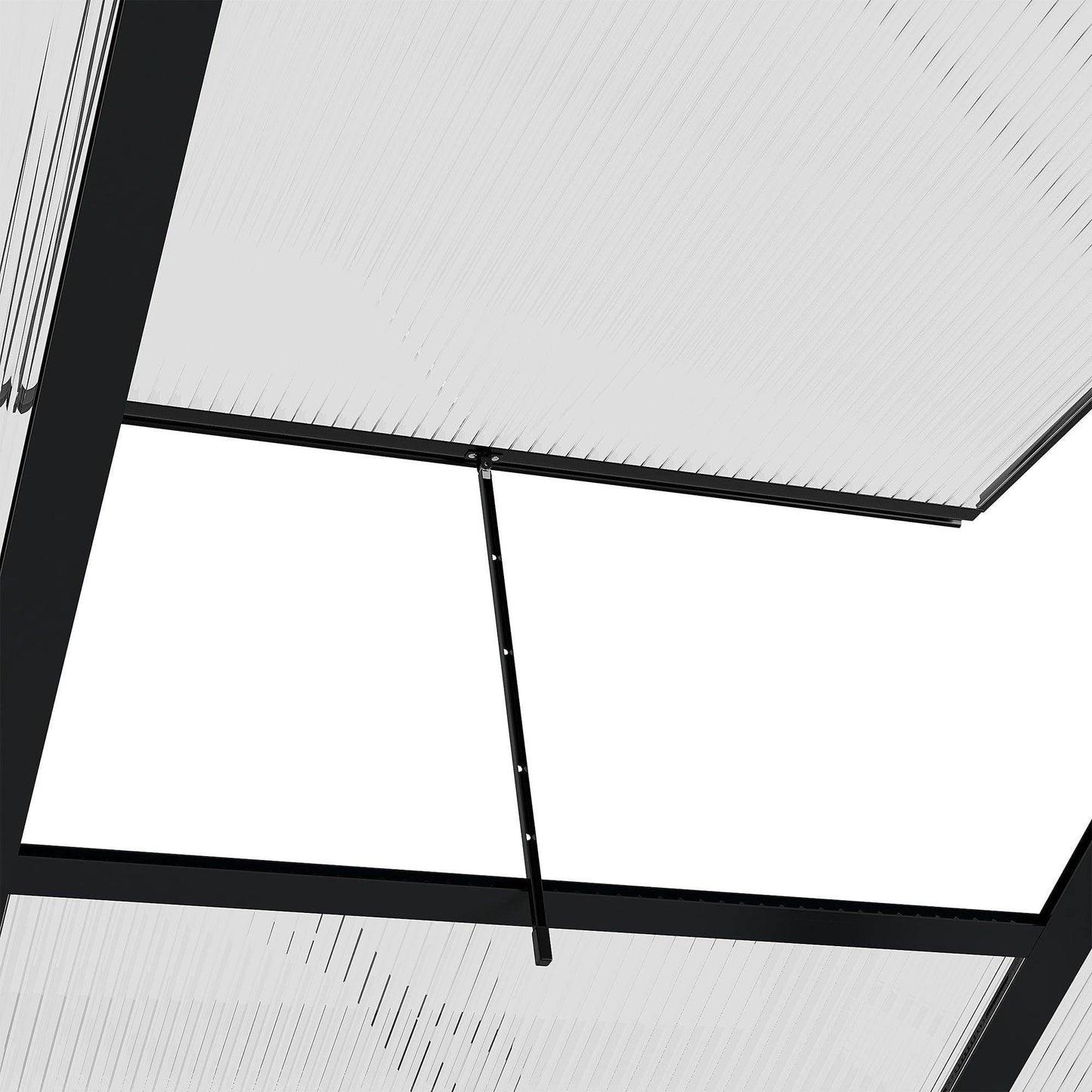 Outsunny Clear Polycarbonate Greenhouse, 6x10ft - ALL4U RETAILER LTD