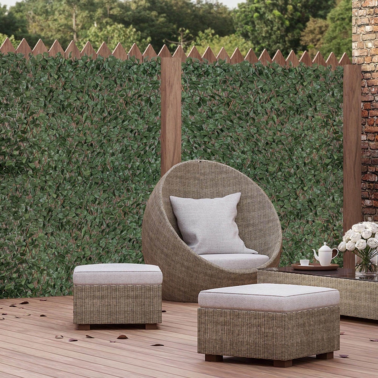 Outsunny Expanding Trellis Fence - Greenery Walls, 2m x 1m - ALL4U RETAILER LTD
