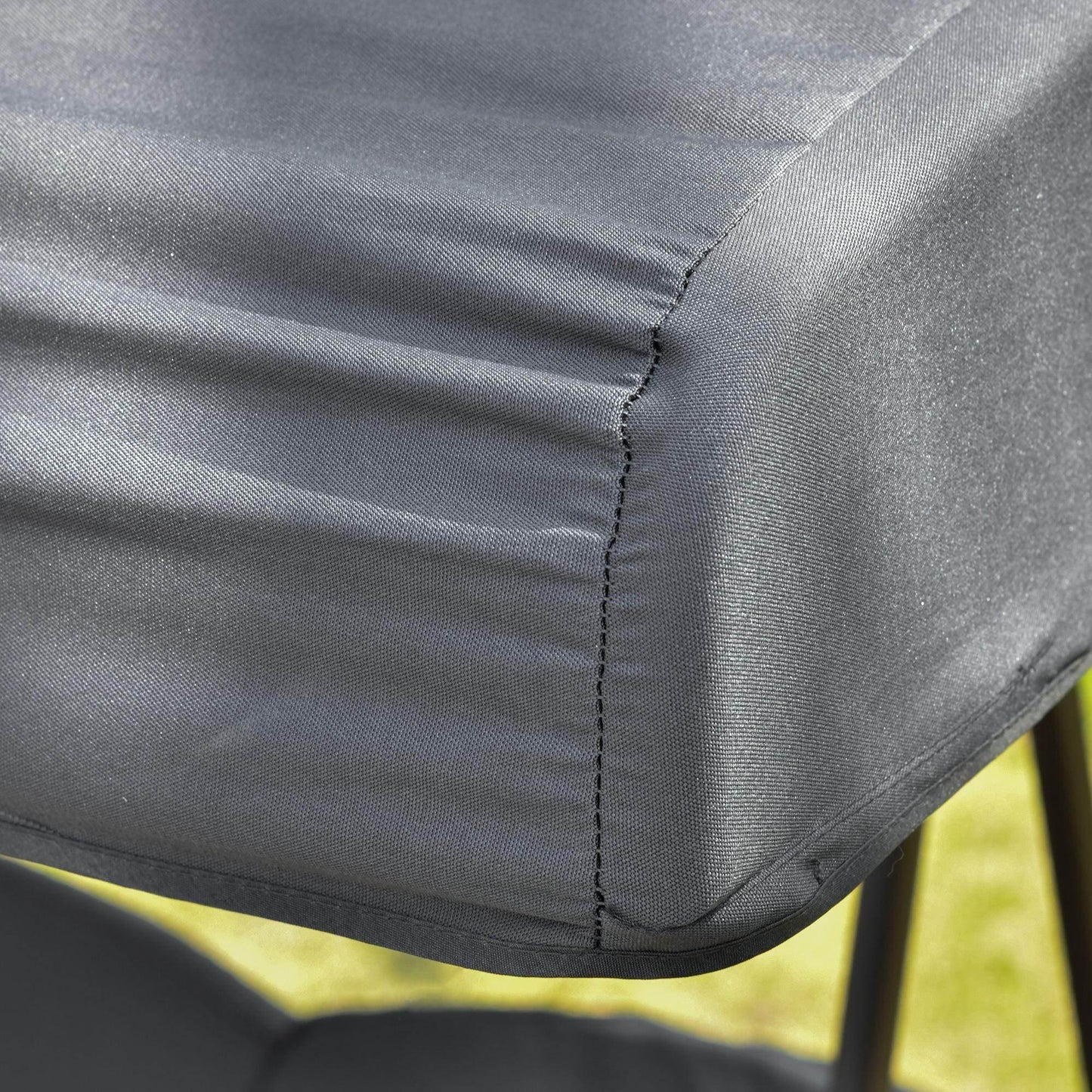 Outsunny Garden Swing Chair: Adjustable, Cushioned, Dark Grey - ALL4U RETAILER LTD