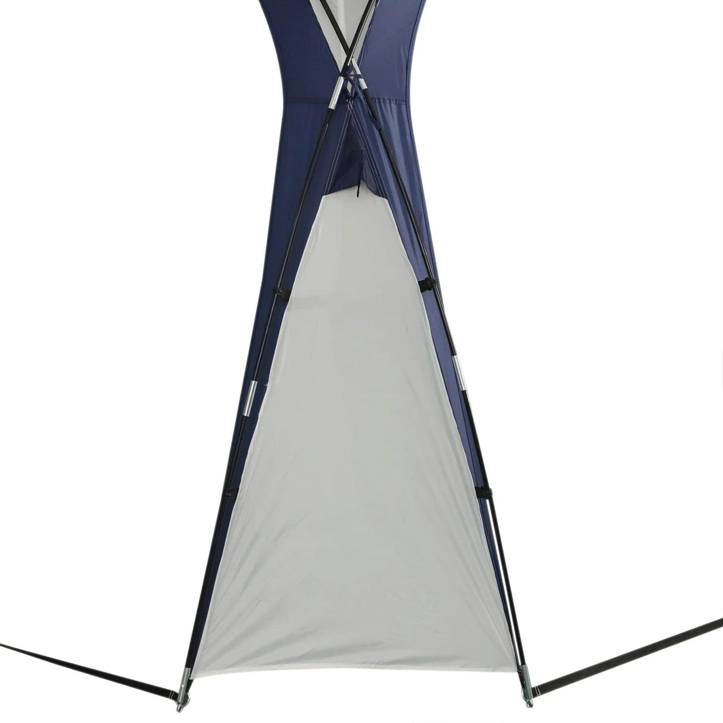 Outsunny Gazebo Shelter - Cream and Blue, 3.5x3.5M - ALL4U RETAILER LTD