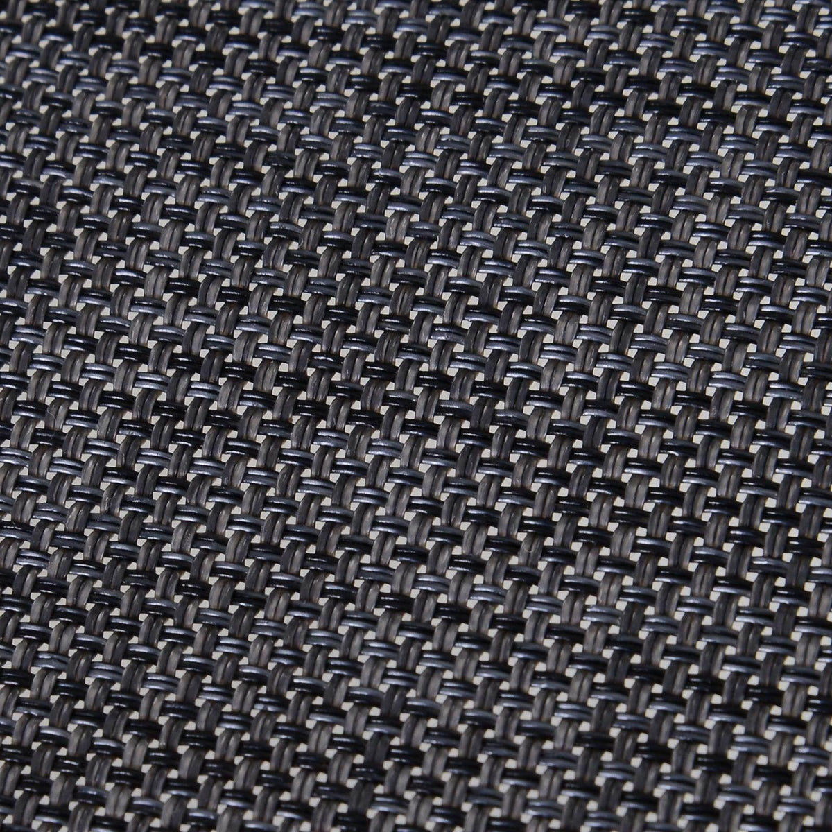 Dark gray sling mesh fabric weave, breathable outdoor chair material