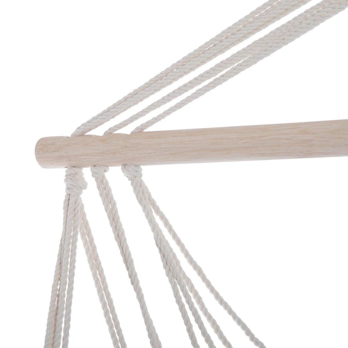 Rope chair swing top support bar with multiple hanging cords