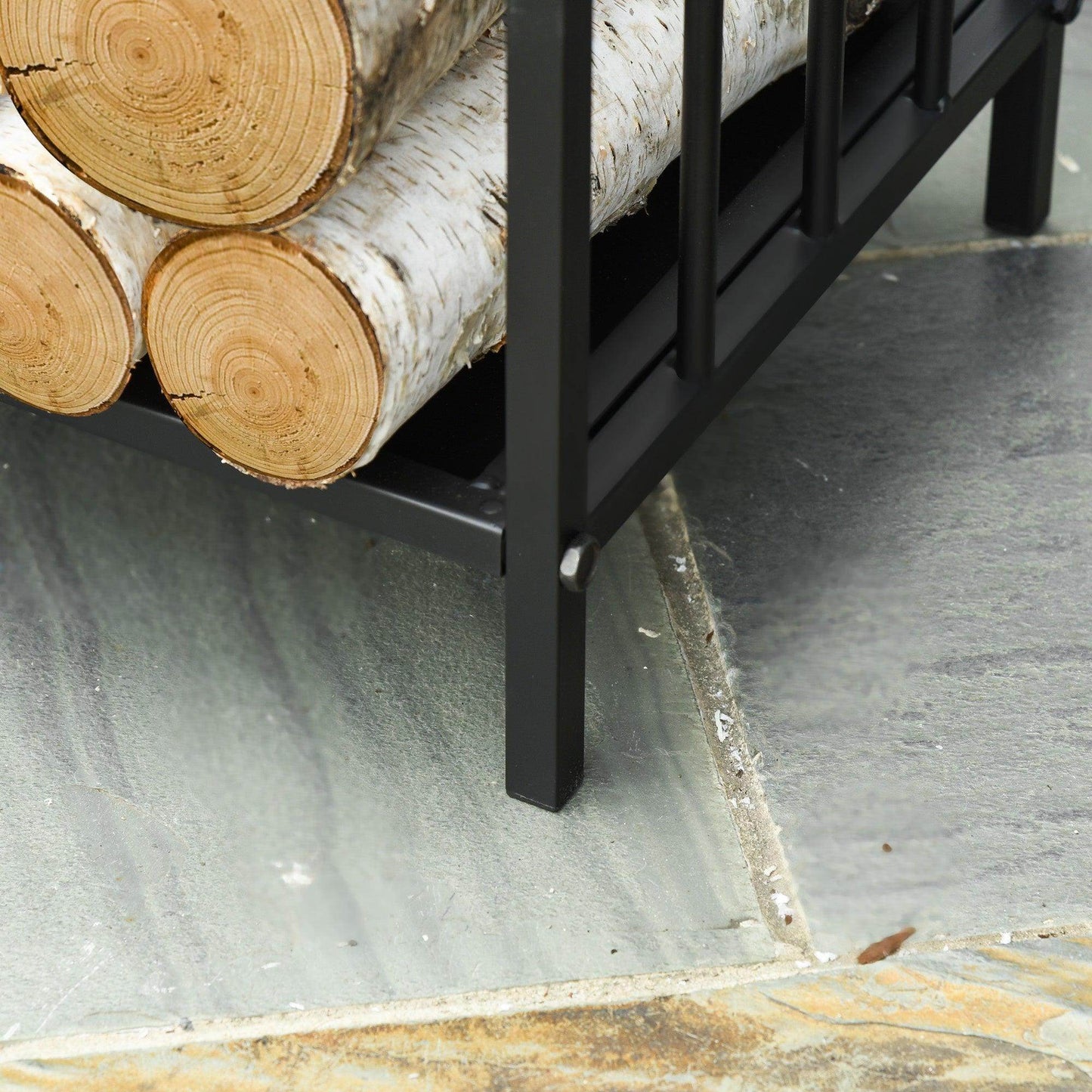 Outsunny Log Rack: Indoor/Outdoor Firewood Holder - ALL4U RETAILER LTD