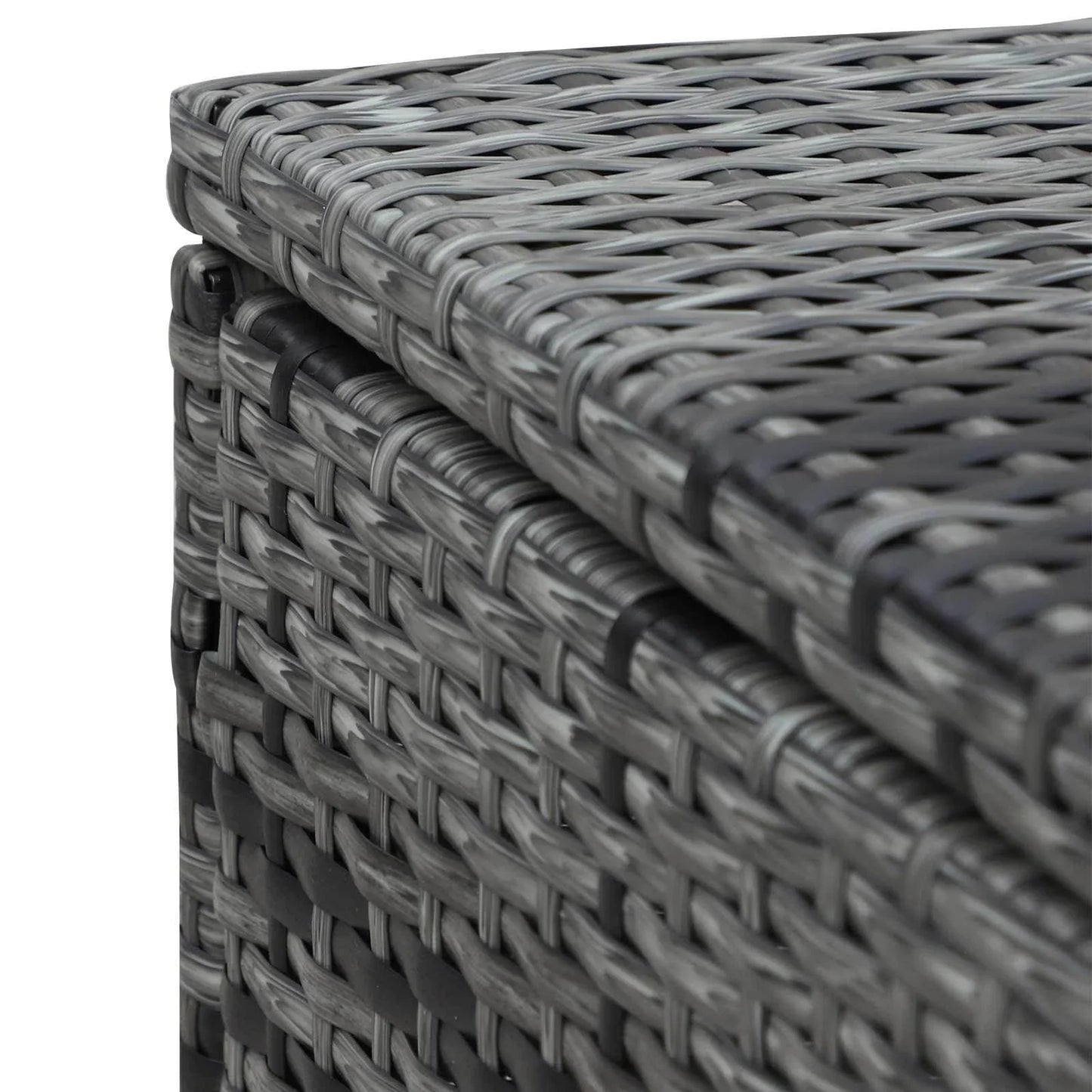 Outsunny Outdoor Grey Rattan Sun Loungers - Set of 2 - ALL4U RETAILER LTD