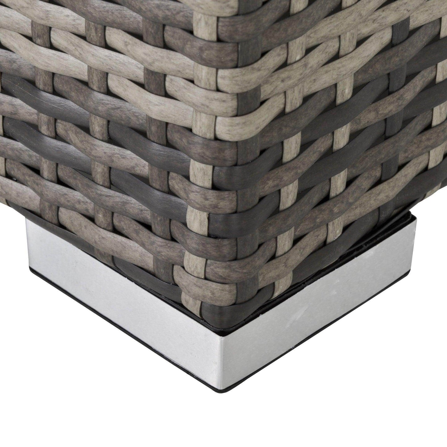 Outsunny Outdoor Rattan Coffee Table, Enhanced Décor - ALL4U RETAILER LTD