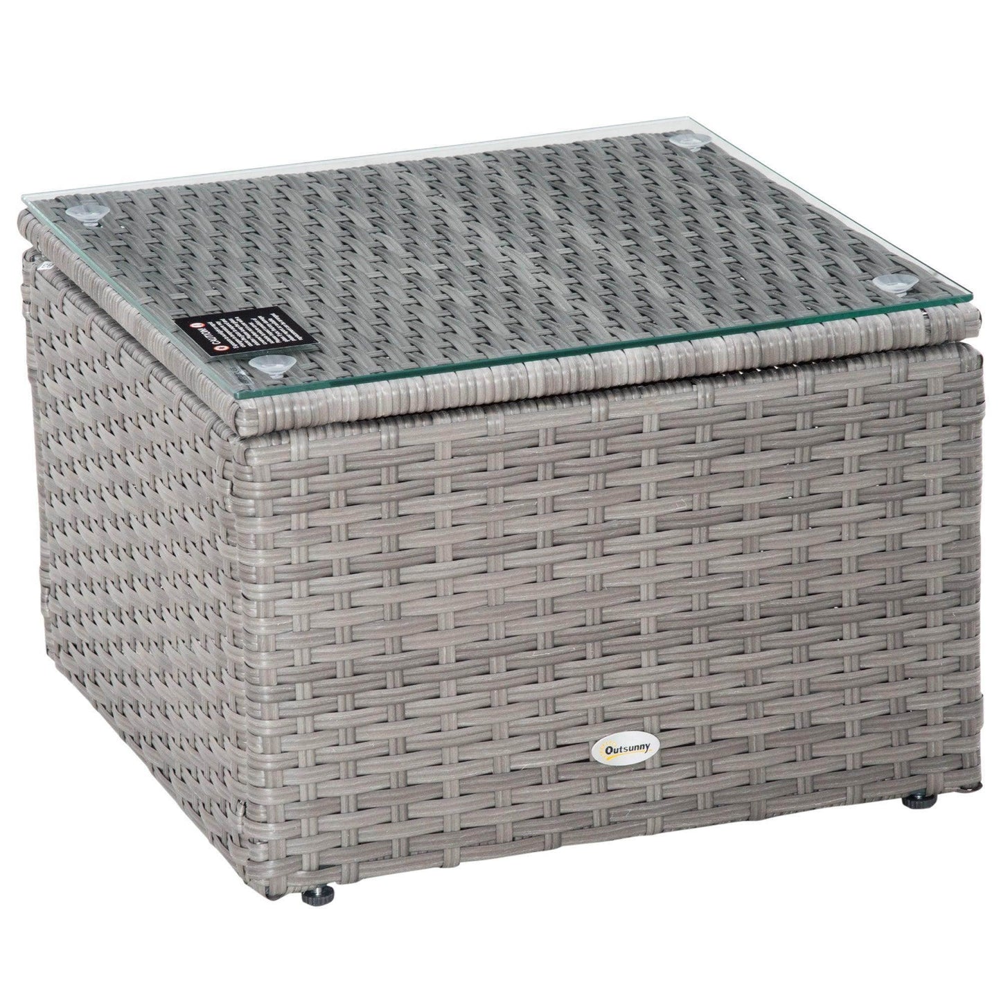 Outsunny Outdoor Rattan Corner Sofa Set: Comfortable Patio Furniture - ALL4U RETAILER LTD