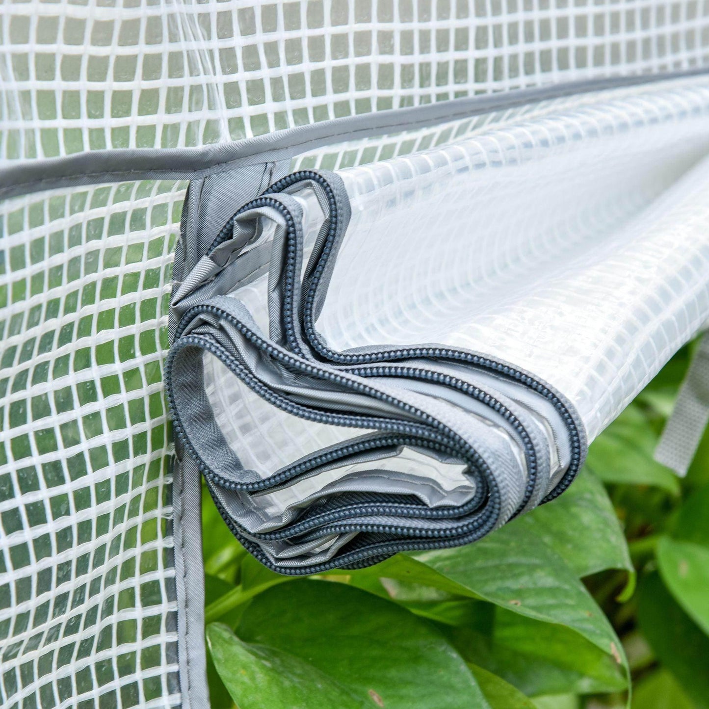 Outsunny Portable Mini Greenhouse Shed, Metal Frame, 4 Tiers - ALL4U RETAILER LTD