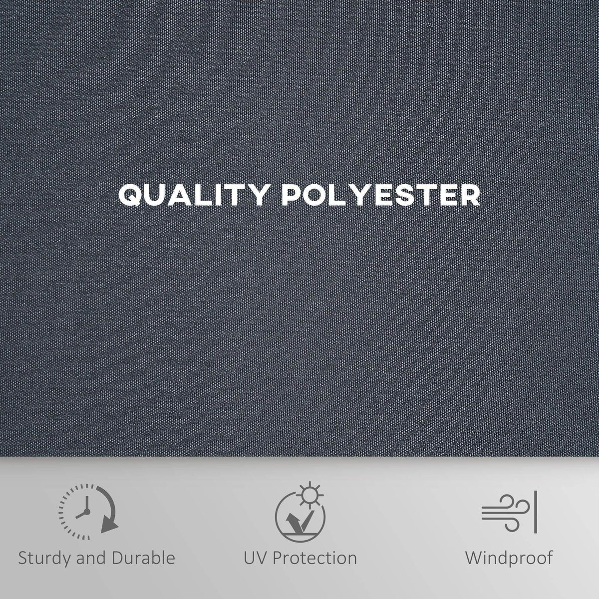 Dark grey polyester sidewall curtain fabric with tight woven texture