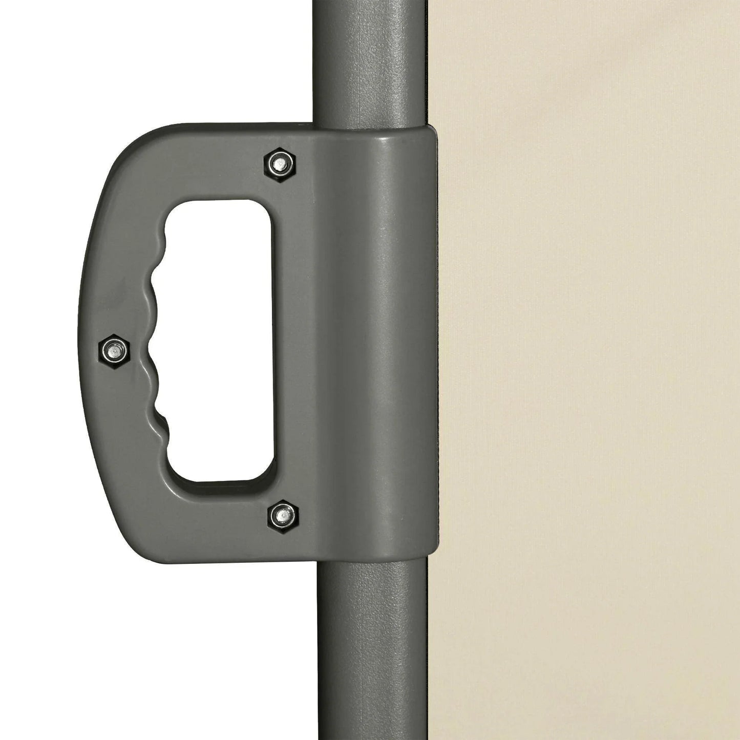 Outsunny Retractable Sun Side Awning, Cream - 3 x 2m - ALL4U RETAILER LTD