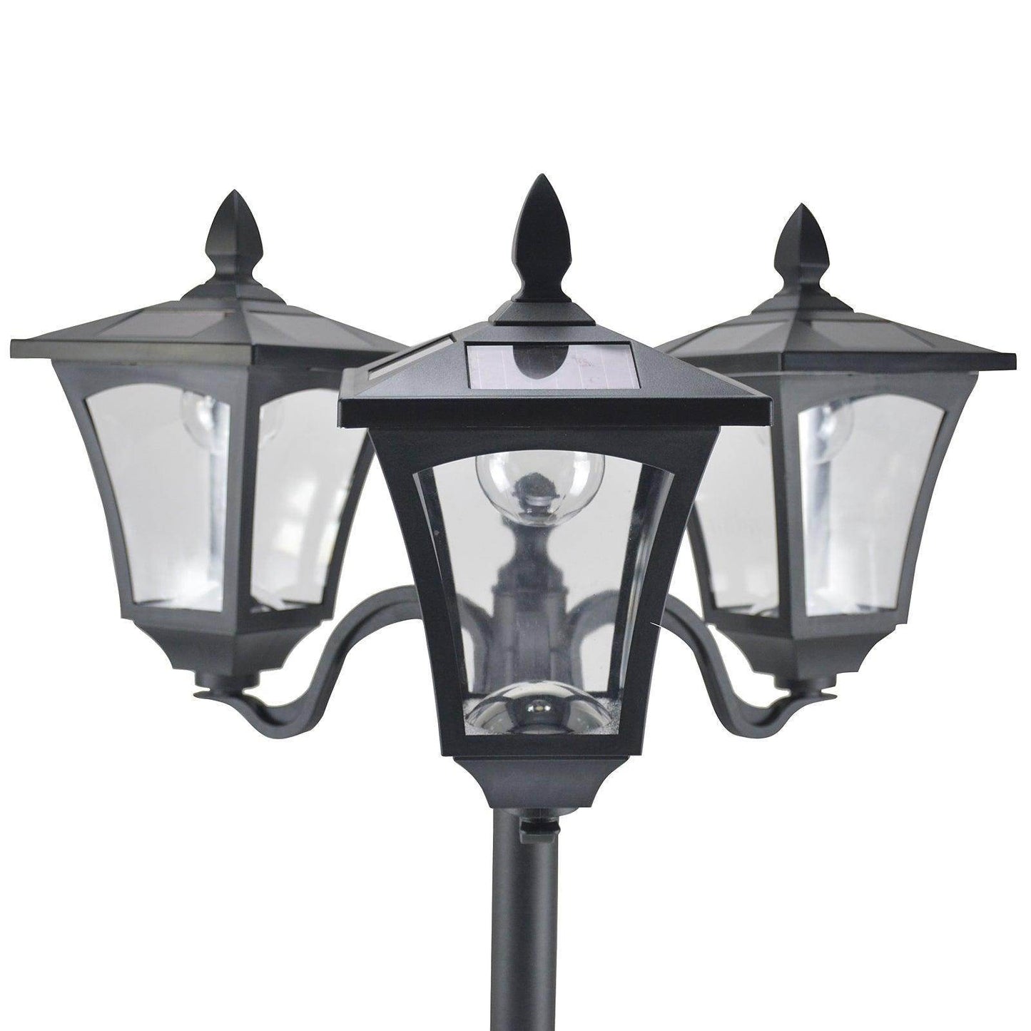 Outsunny Solar Lamp Post – Weatherproof Black Design - ALL4U RETAILER LTD