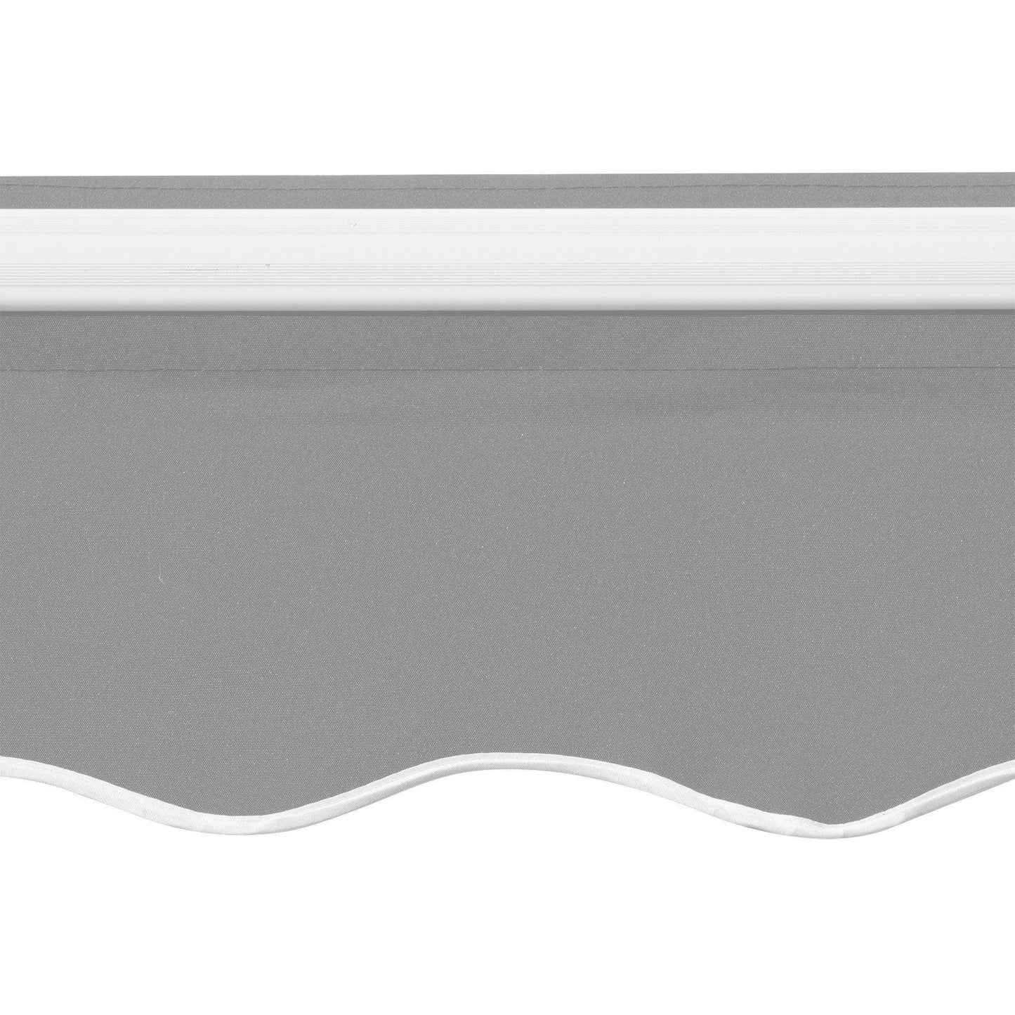 Outsunny Outdoor Window Awning - Light Grey, UV Blocker - ALL4U RETAILER LTD