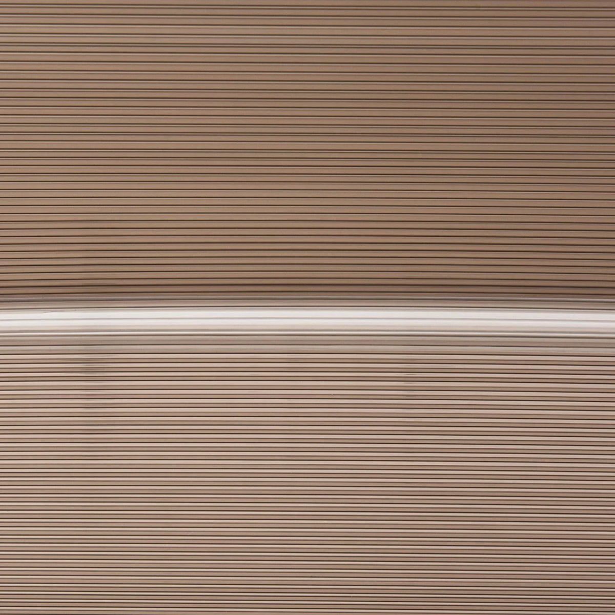 Bronze-tinted ridged polycarbonate panel with transparent horizontal striations