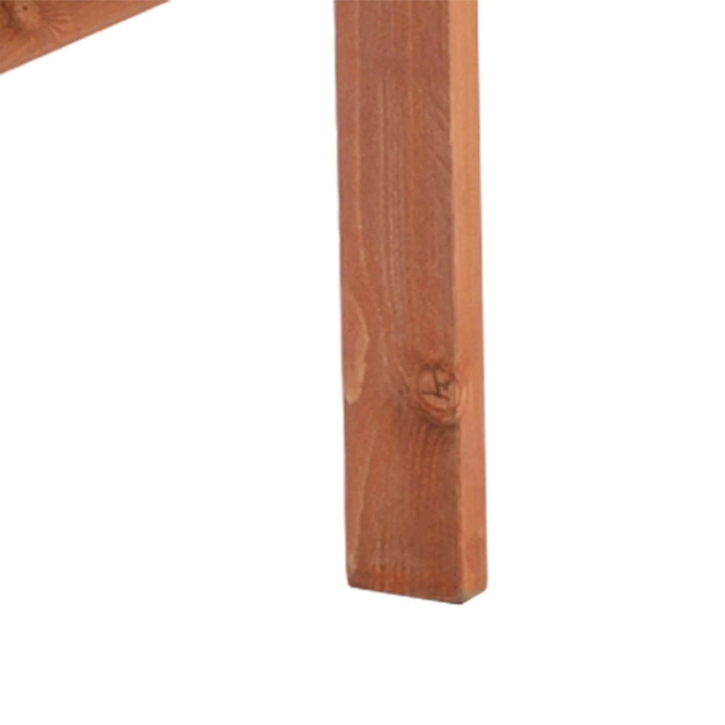 Outsunny Wooden Garden Bench & Table Set, Antique Loveseat - Orange - ALL4U RETAILER LTD