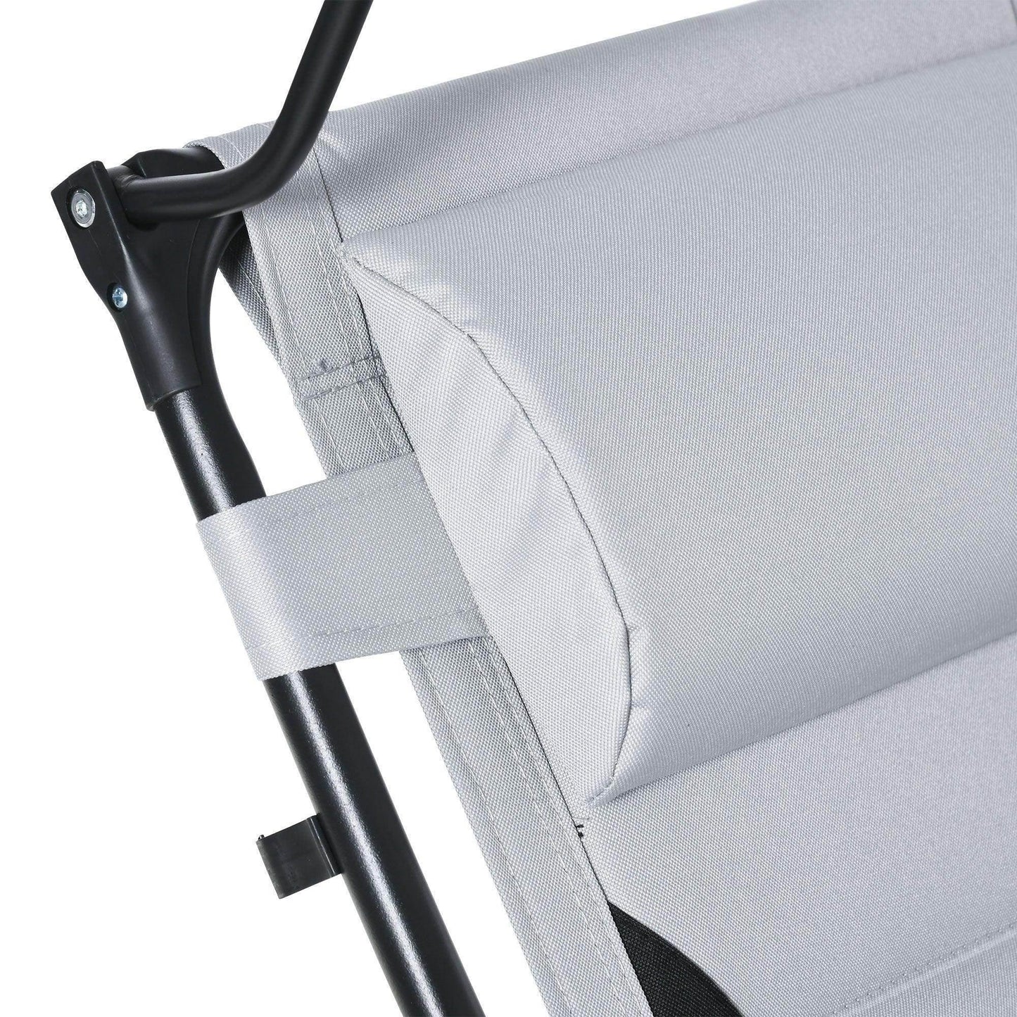 Outsunny Zero Gravity Chair with Shade Cover, Cup Holder, and Headrest - ALL4U RETAILER LTD