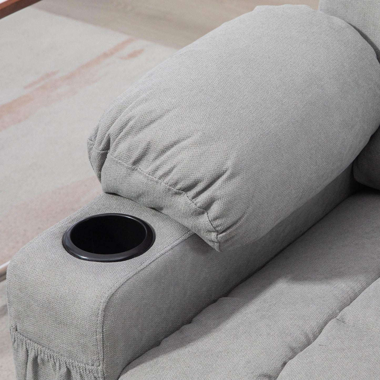 HOMCOM Electric Lift Recliner Chair for Seniors with Remote Control, Side Pockets & Cup Holders - ALL4U RETAILER LTD