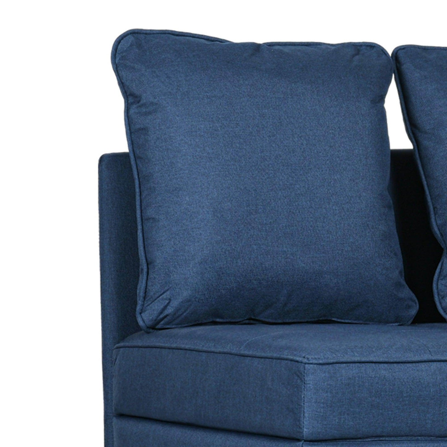 HOMCOM Convertible Chair Bed w/ Seat Thickness, 3-in-1 Multi-Functional Sleeper, Recliner Loveseat w/ 5-level Adjustable Backrest, Pillows, Blue - ALL4U RETAILER LTD