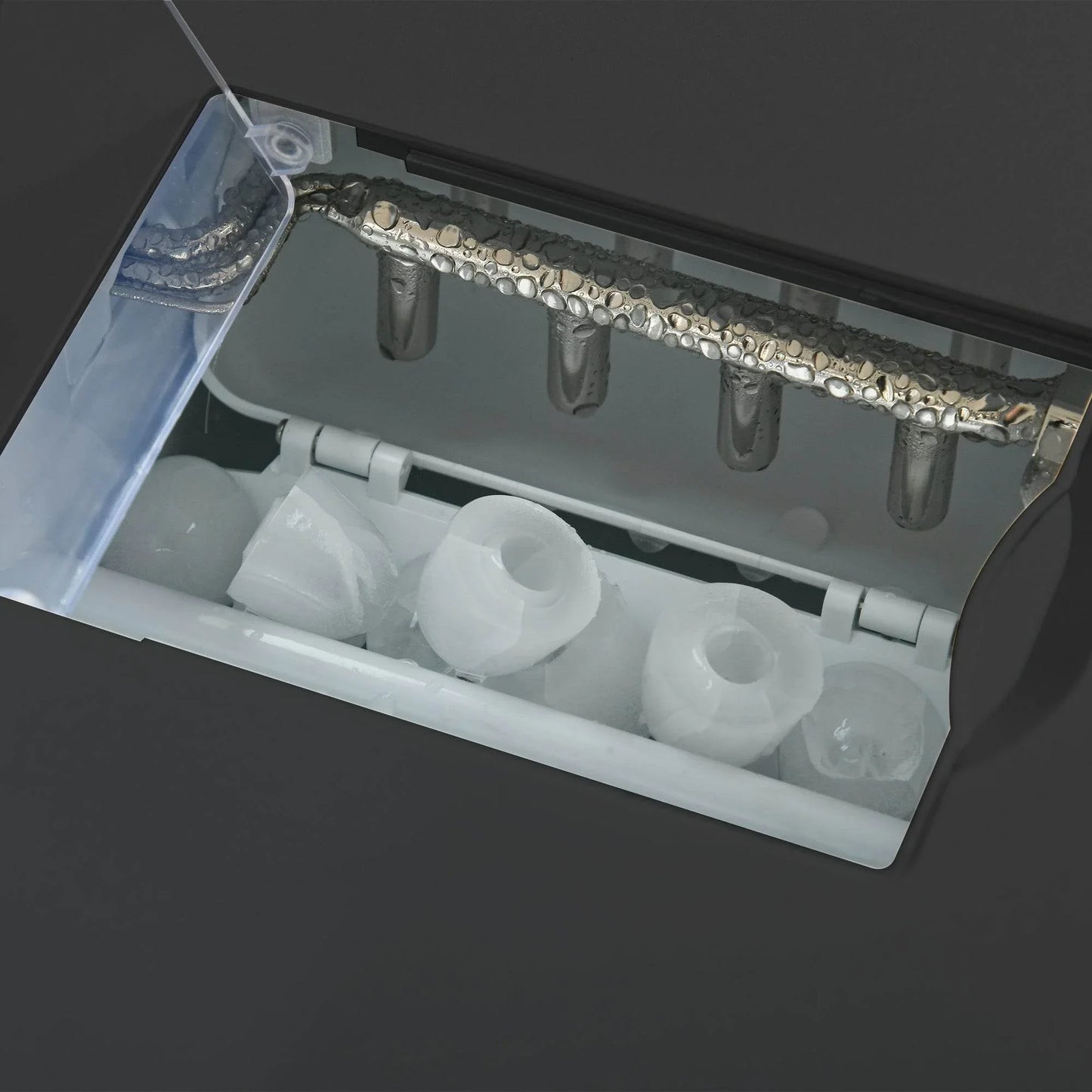 HOMCOM Countertop Dual Ice Maker & Water Dispenser with 3L Tank, Adjustable Ice Size, 12kg Daily Production - ALL4U RETAILER LTD