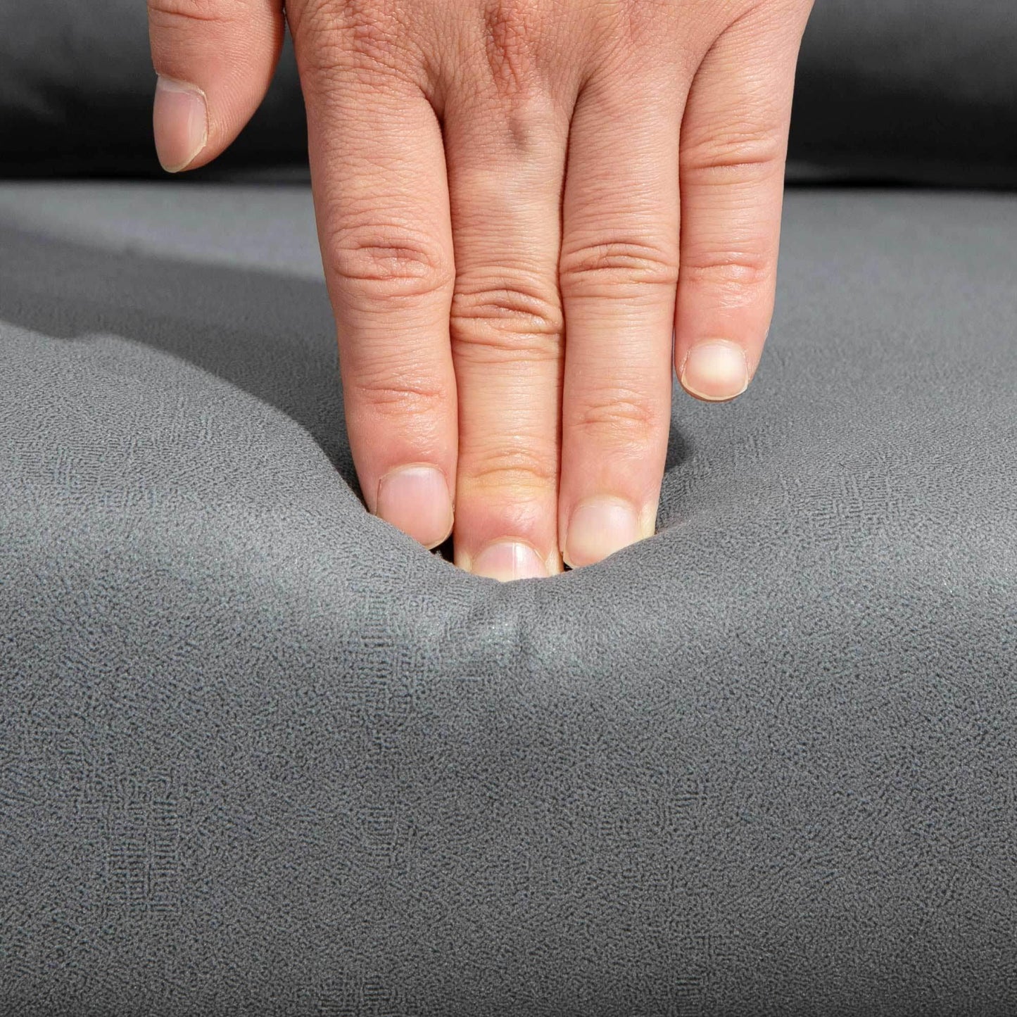 HOMCOM Contemporary Adjustable Height Accent Armchair with Thick Cushion for Living Room - Grey - ALL4U RETAILER LTD