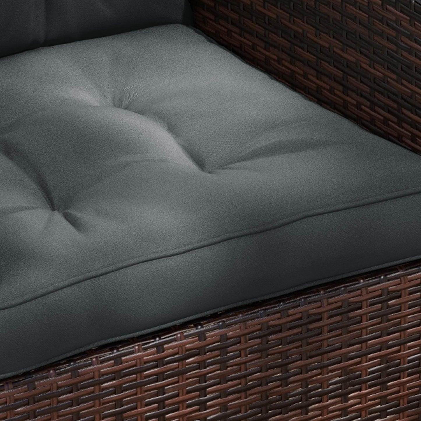 Outsunny Light Grey 4-Piece Outdoor Chair Cushion Set for Ultimate Comfort - ALL4U RETAILER LTD
