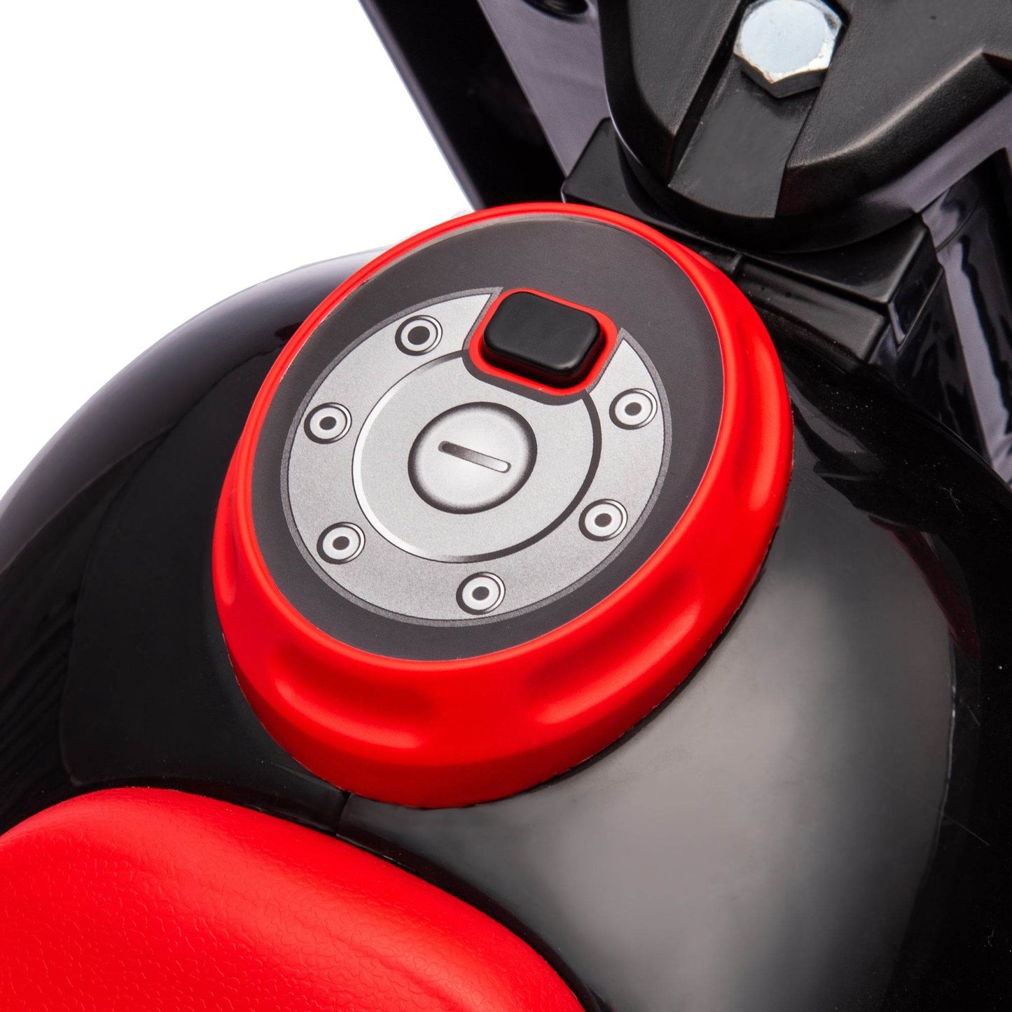 AIYAPLAY Foot-to-Floor Bubble Music Ride-On Motorcycle for Toddlers - Black - ALL4U RETAILER LTD