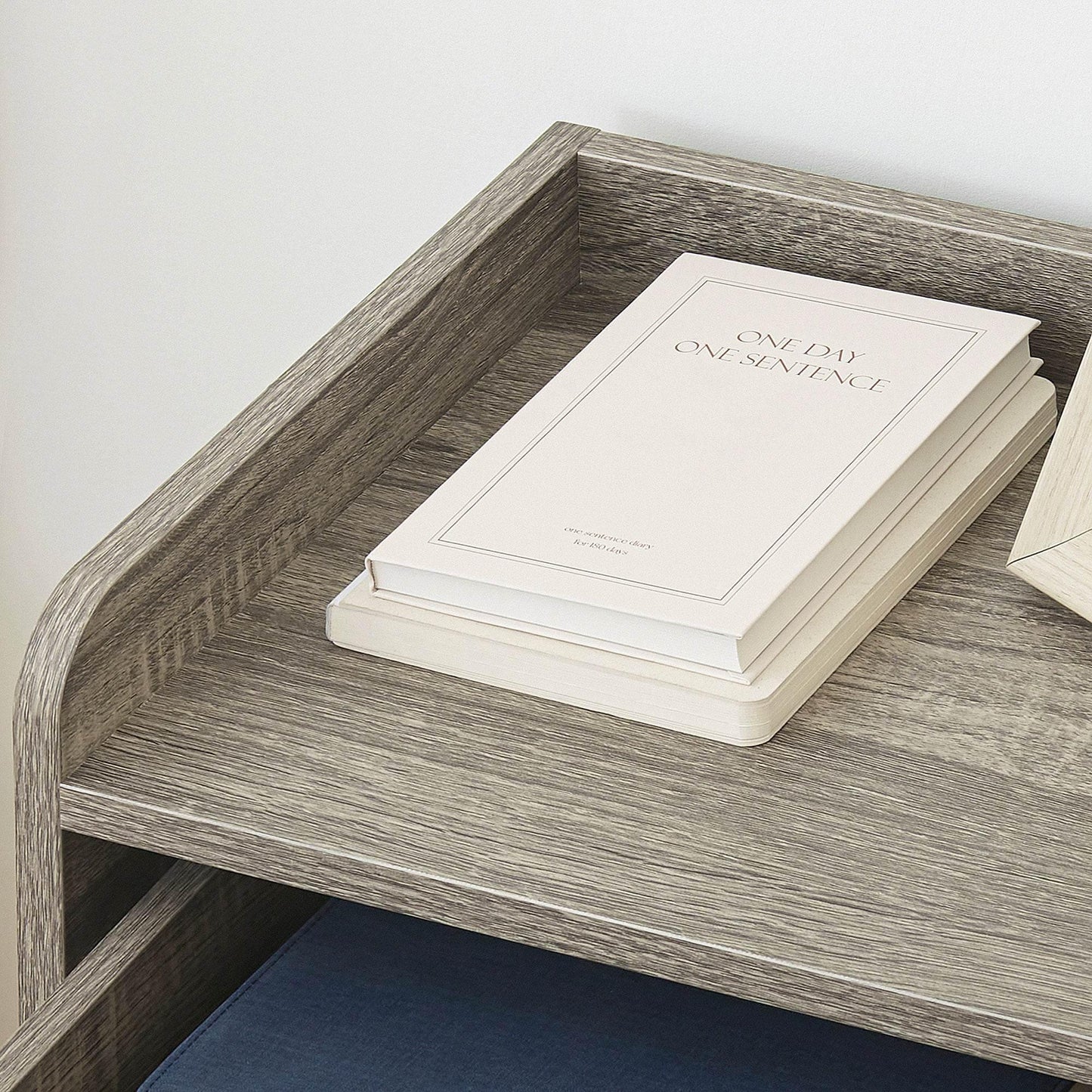 HOMCOM Set of 2 Wall-Mounted Grey Floating Nightstands with Storage Drawer for Bedroom - ALL4U RETAILER LTD