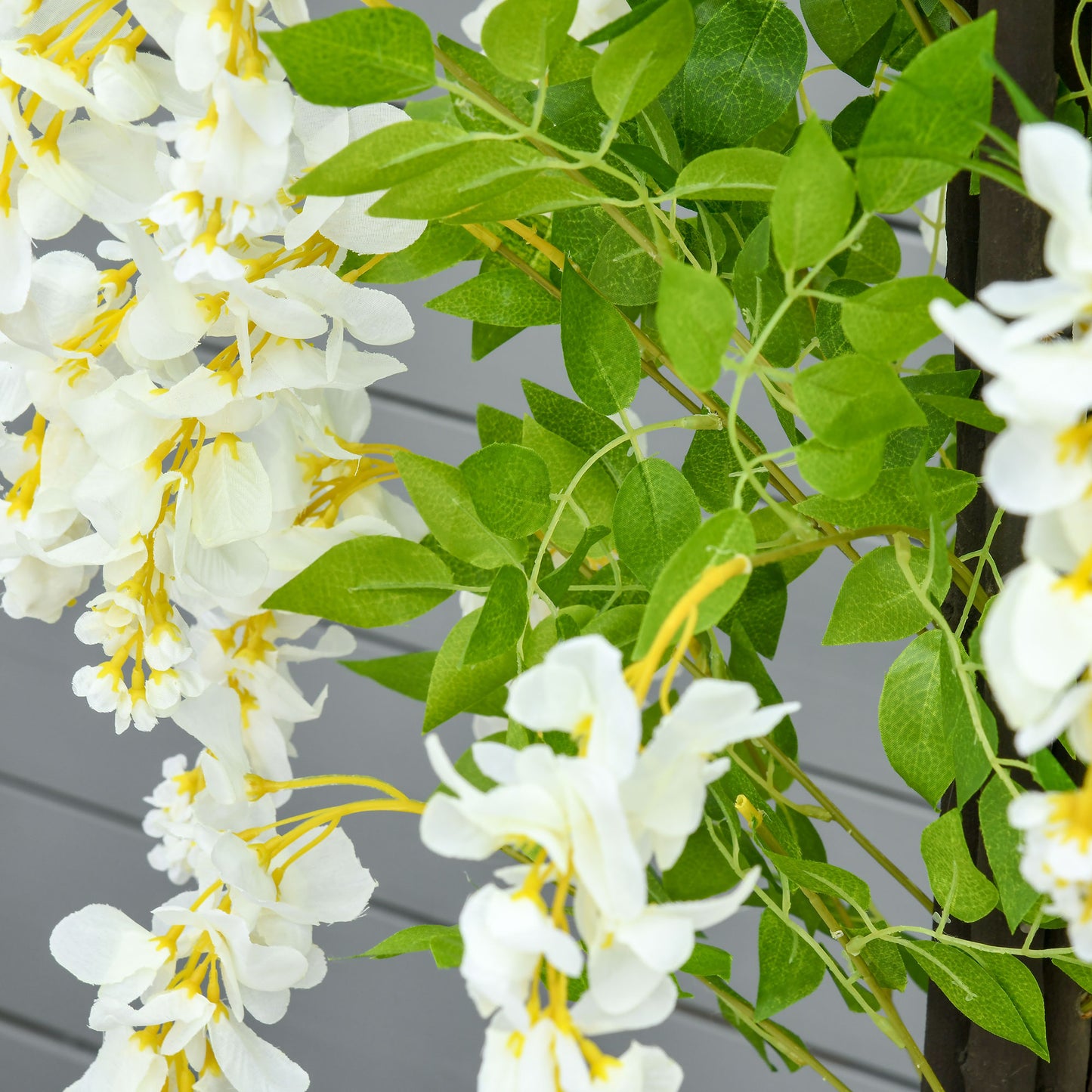 HOMCOM White Wisteria Artificial Tree In Nursery Pot For Indoor Decor Faux Plant 160cm