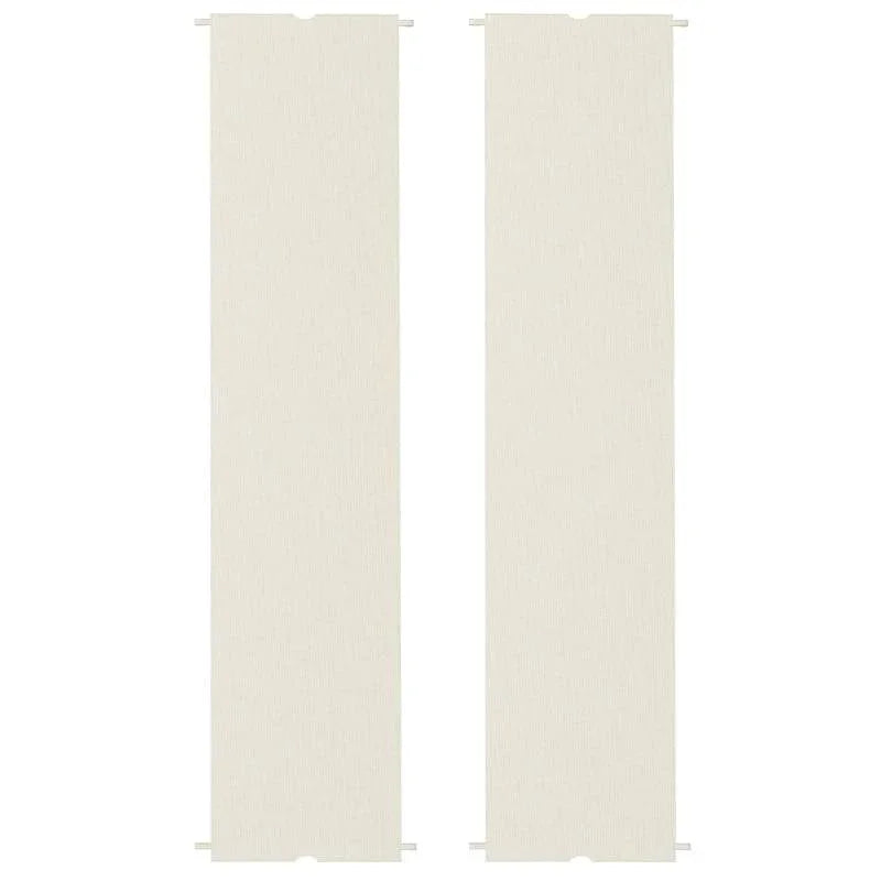 Set of 2 cream-white pergola canopy replacement panels
