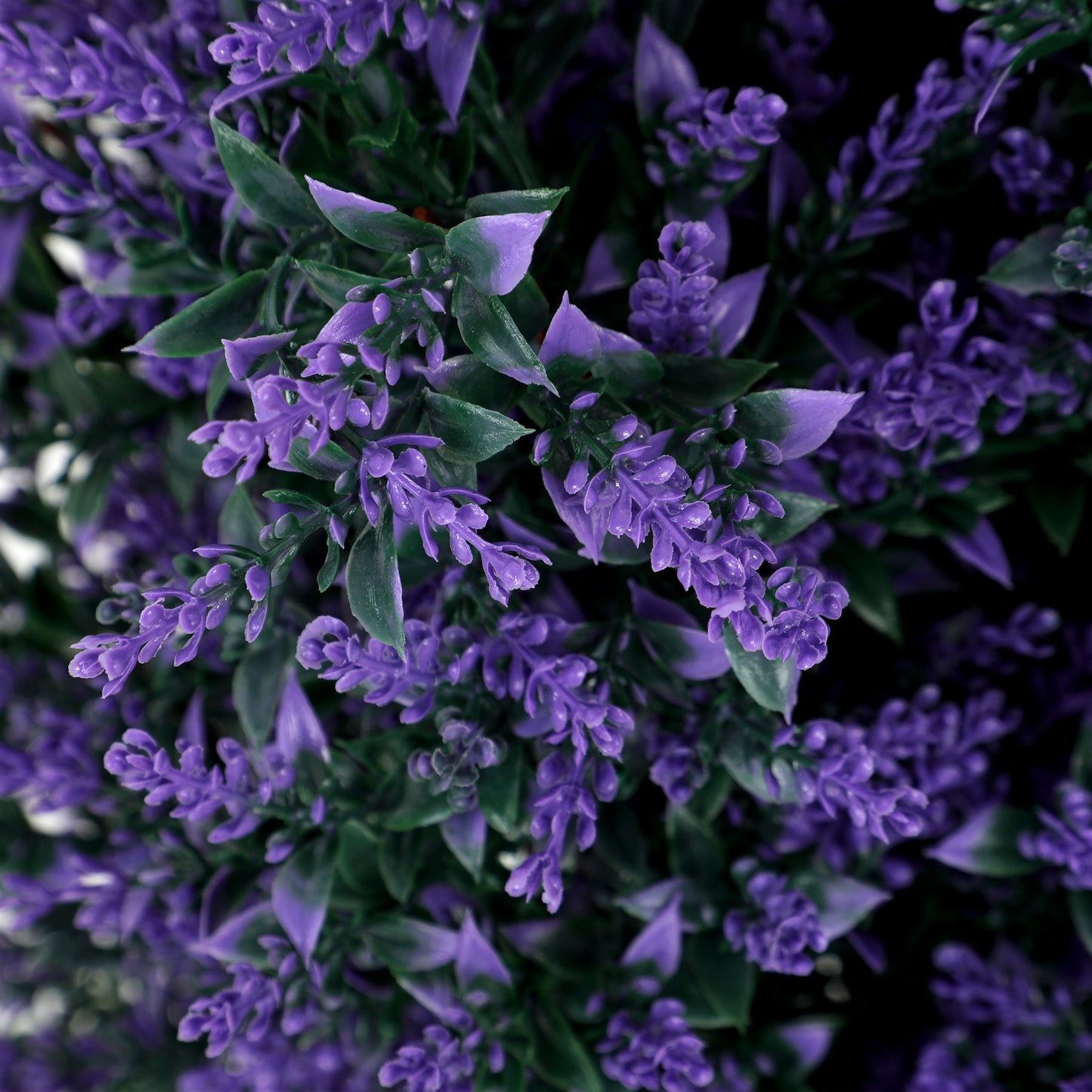 HOMCOM Set of 2 Artificial Lavender Flowers with Stakes UV Resistant Indoor and Outdoor Garden Decor 90 cm Blue