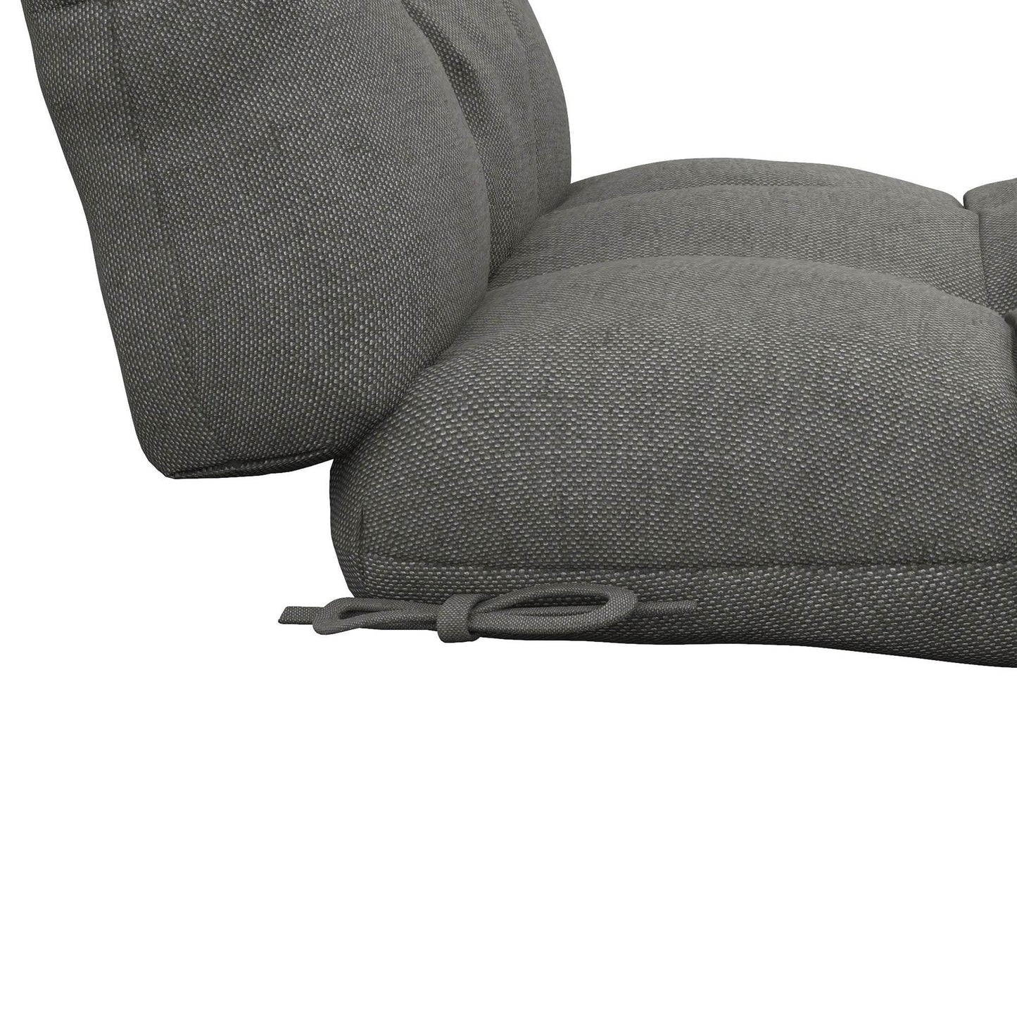 Outsunny Charcoal Grey Outdoor Chair Cushion Set with Backrest & Seat Pads - ALL4U RETAILER LTD