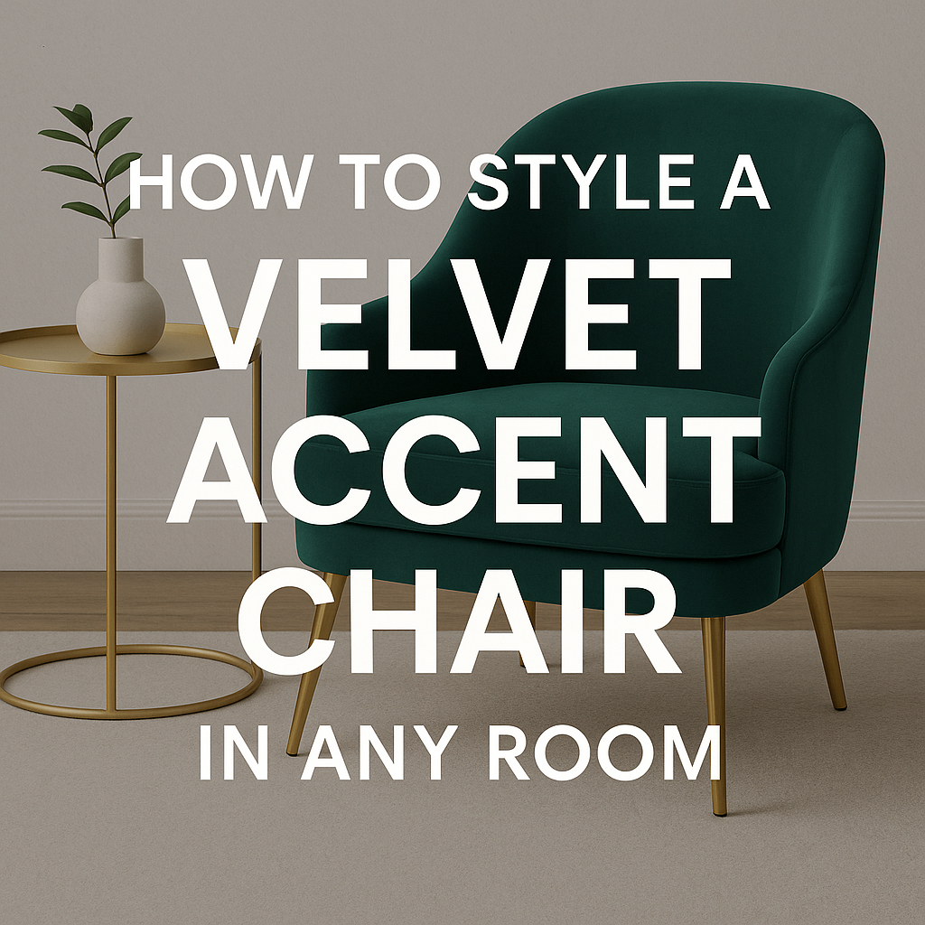How to Style a Velvet Accent Chair in Any Room - ALL4U RETAILER LTD