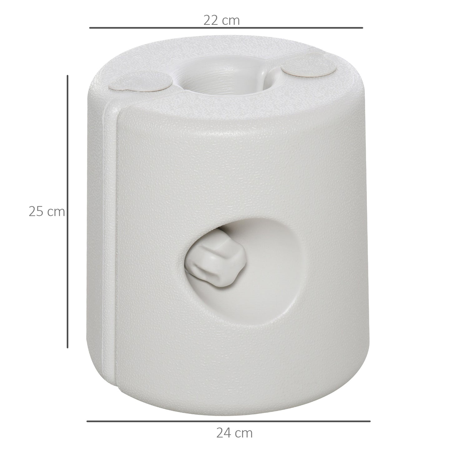 Outsunny 4 Pack 36 kg Gazebo Weights, Canopy Tent Weights with Rapid Clip, Gazebo Leg Weights Fill with Sand or Water, White